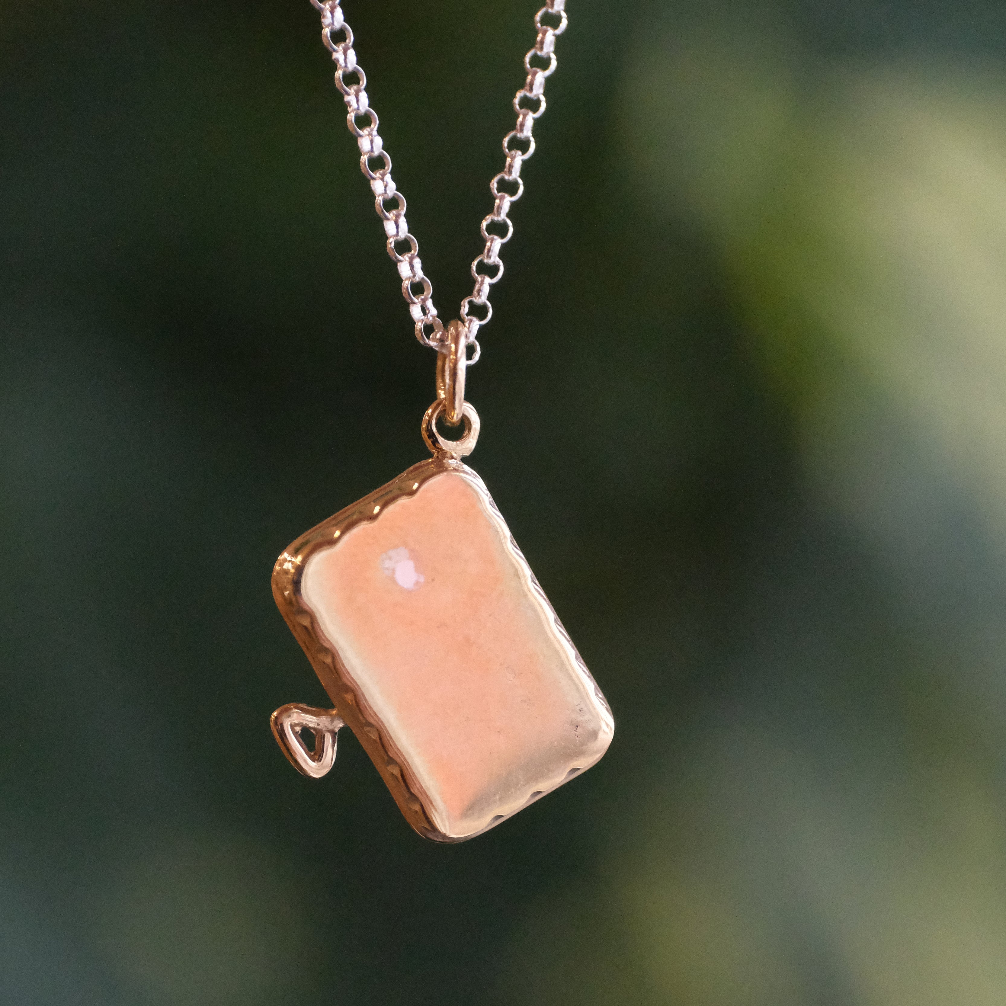 In a Can Bronze + Sterling Necklace