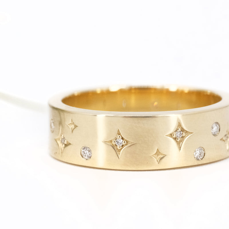 14k + Diamond Hyperion Ring