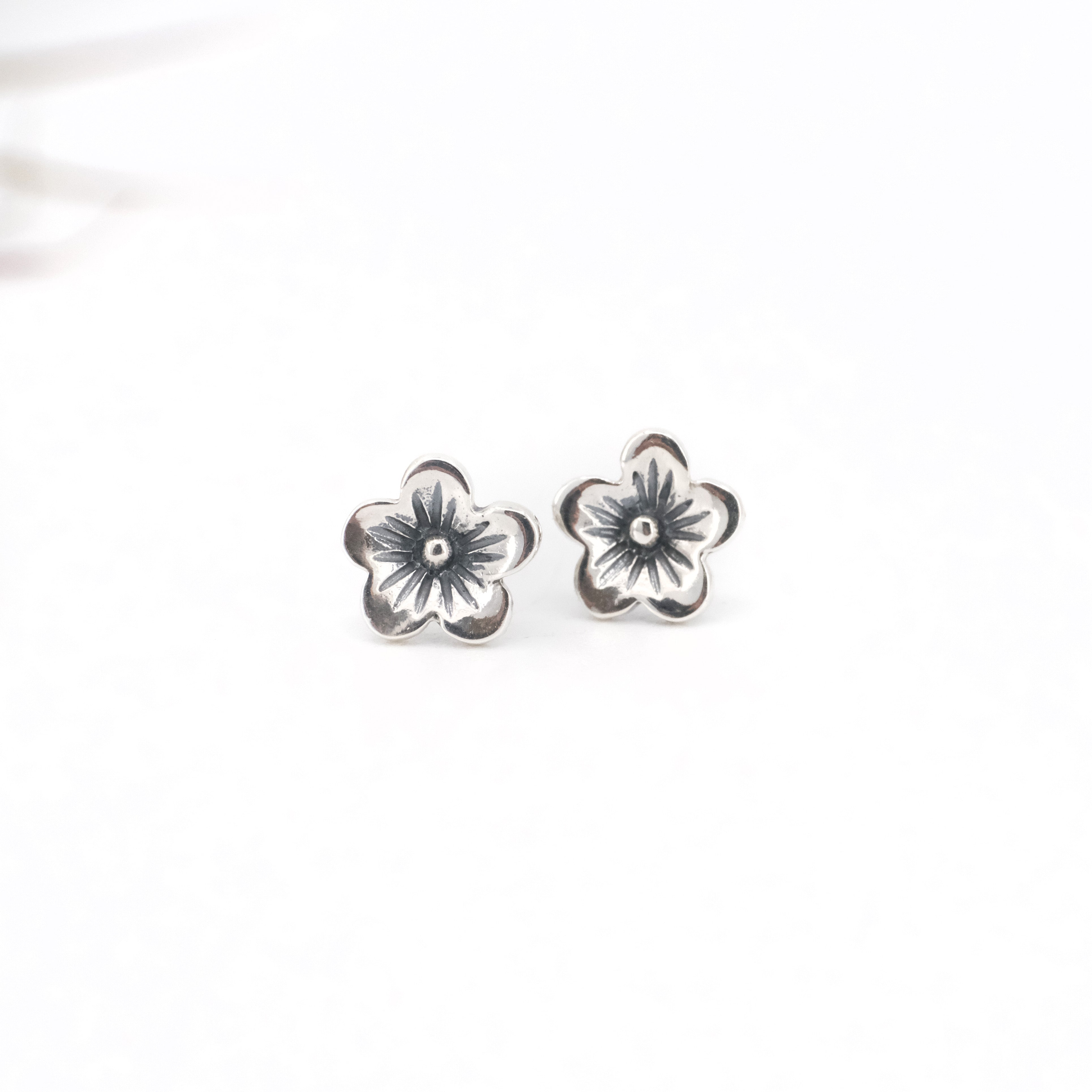 Sterling Cherry Blossom Studs