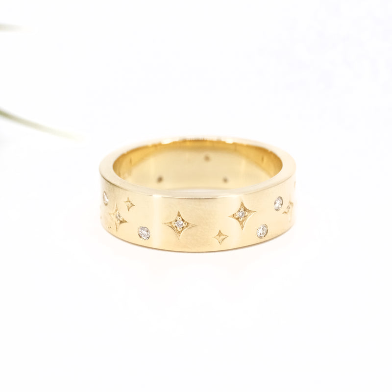 14k + Diamond Hyperion Ring