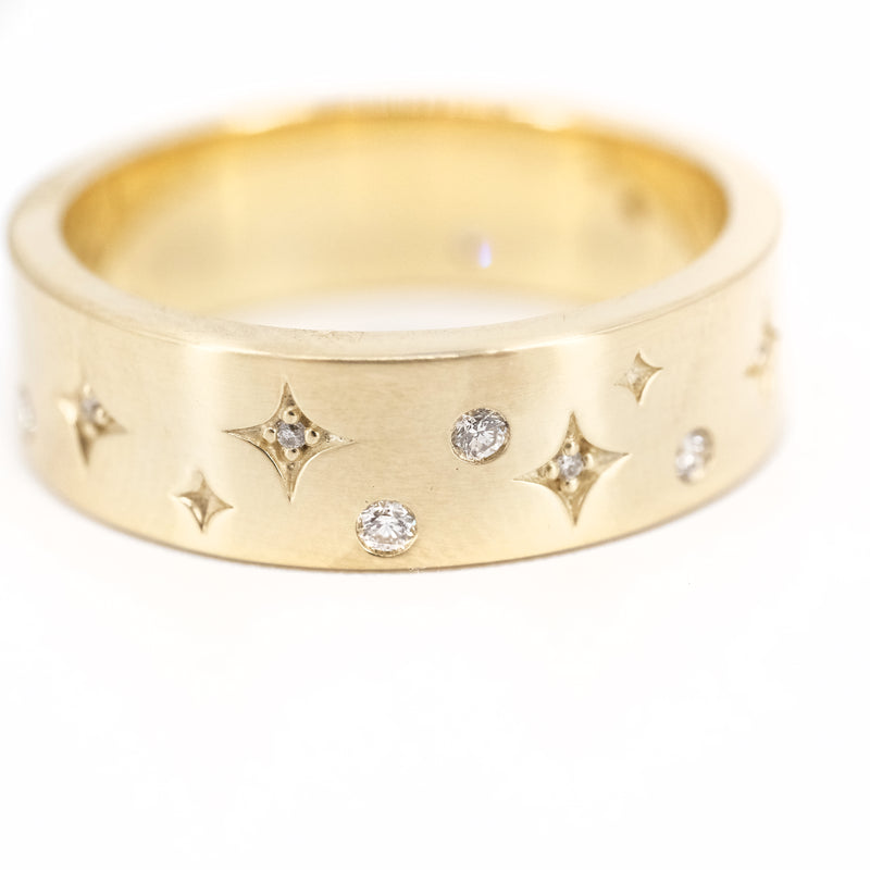 14k + Diamond Hyperion Ring
