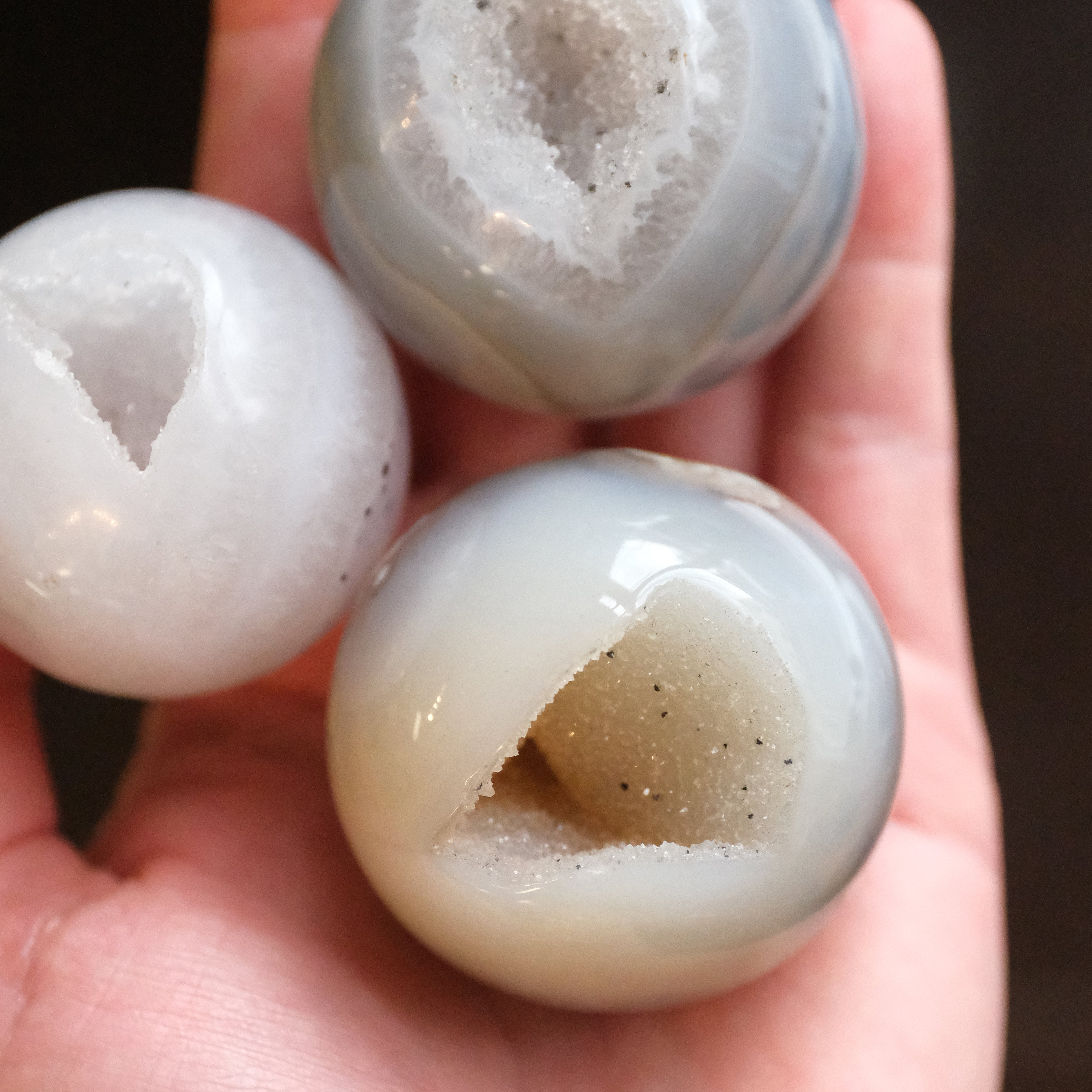 Mini Agate Druzy Sphere