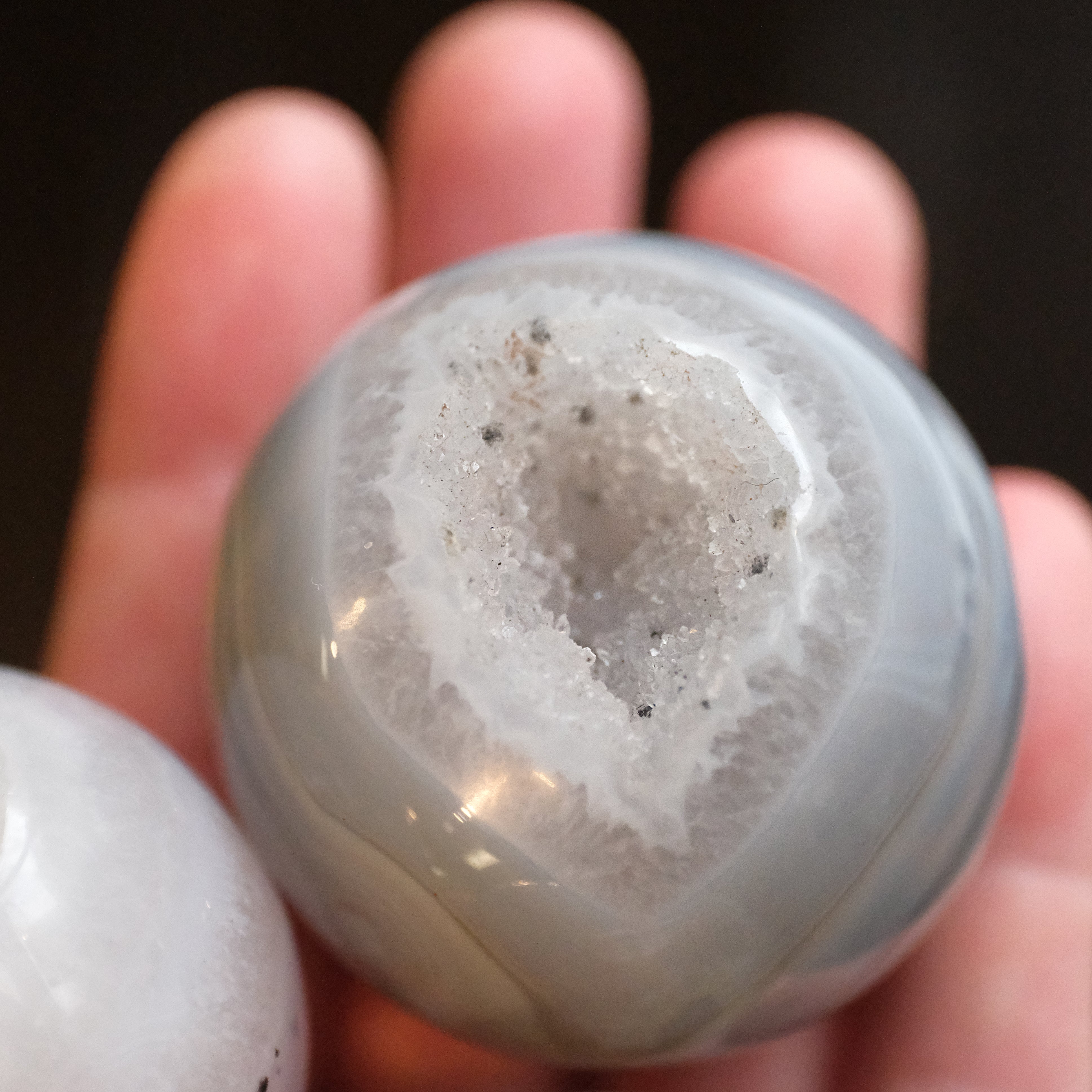 Mini Agate Druzy Sphere