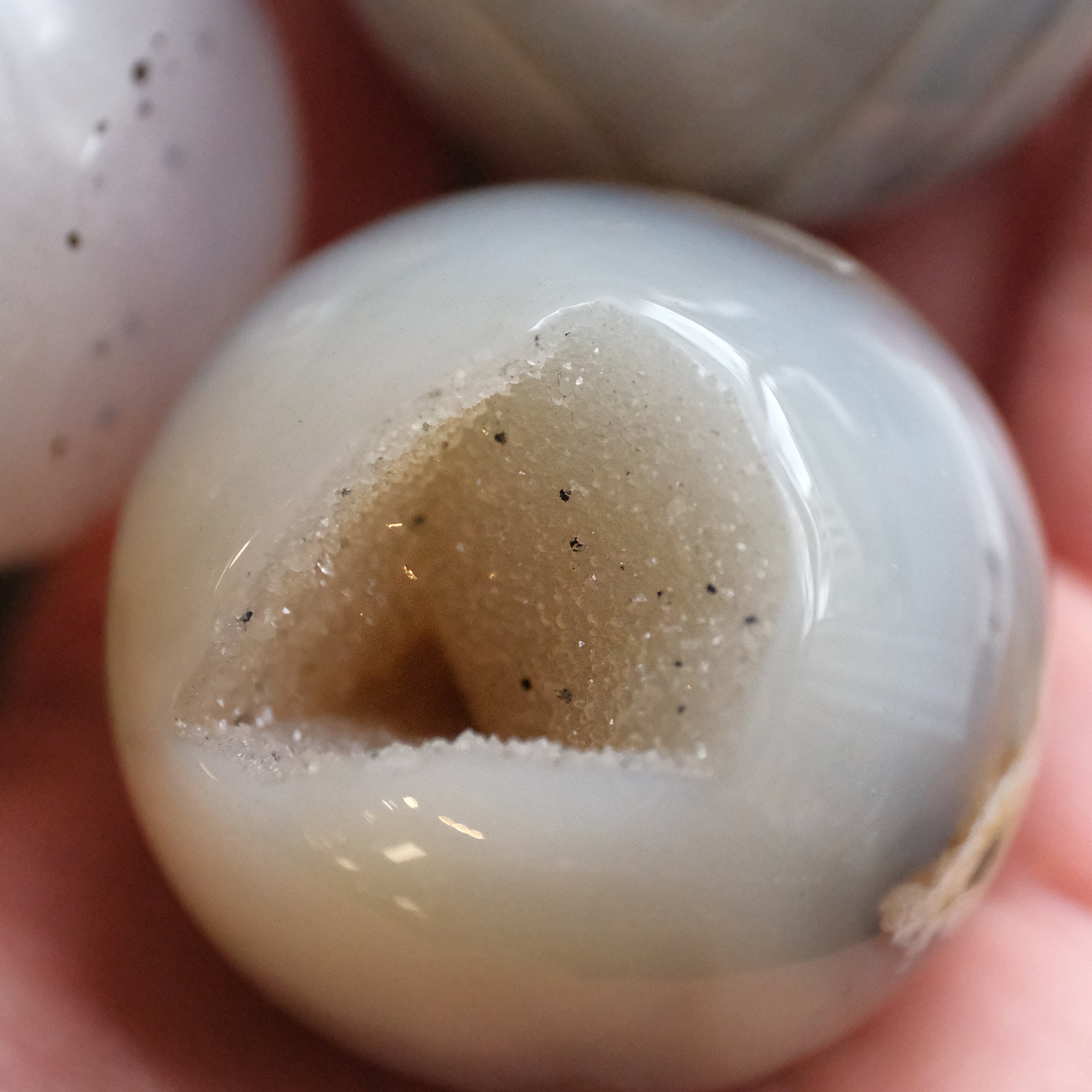 Mini Agate Druzy Sphere