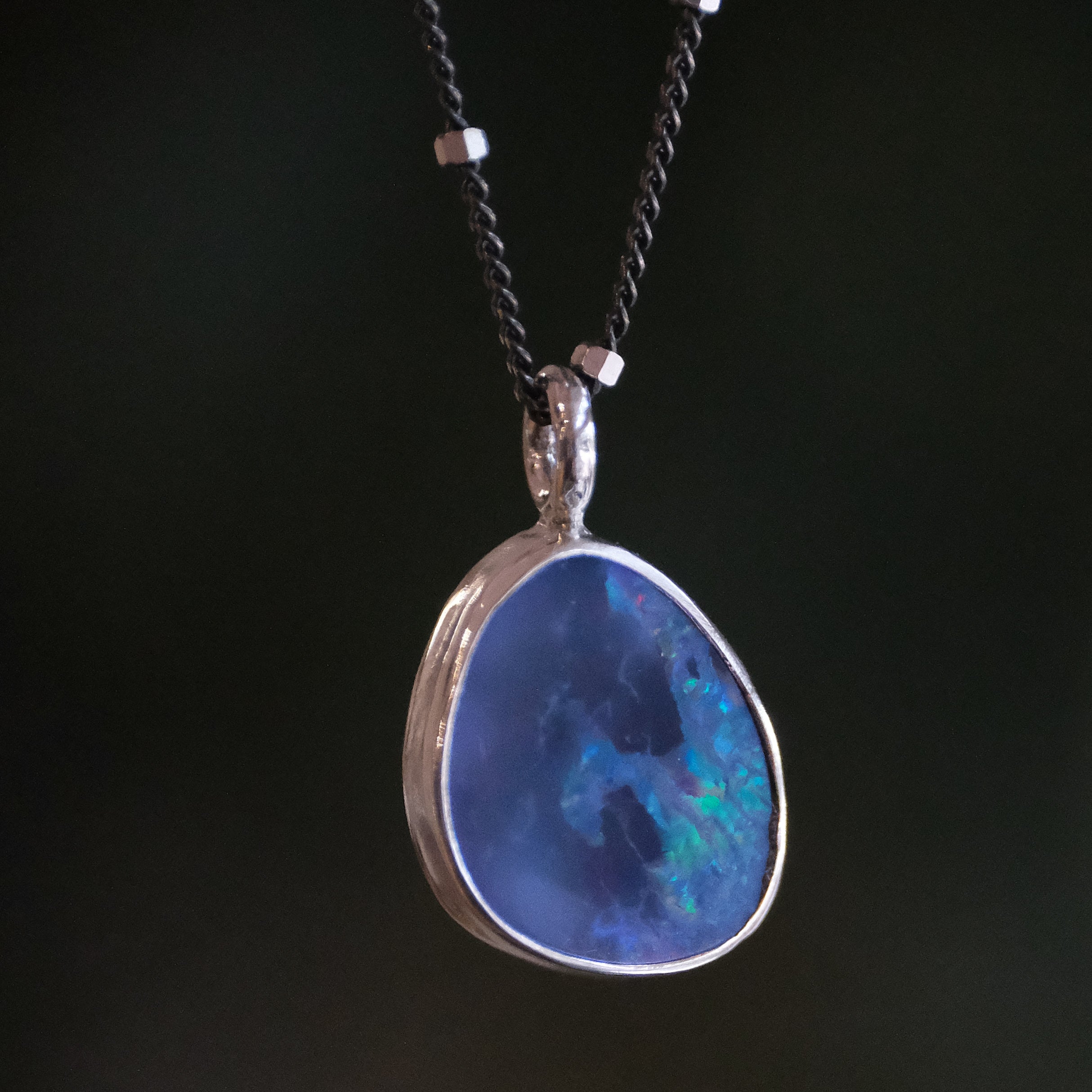 Australian Opal Galileo Necklace - One of a Kind