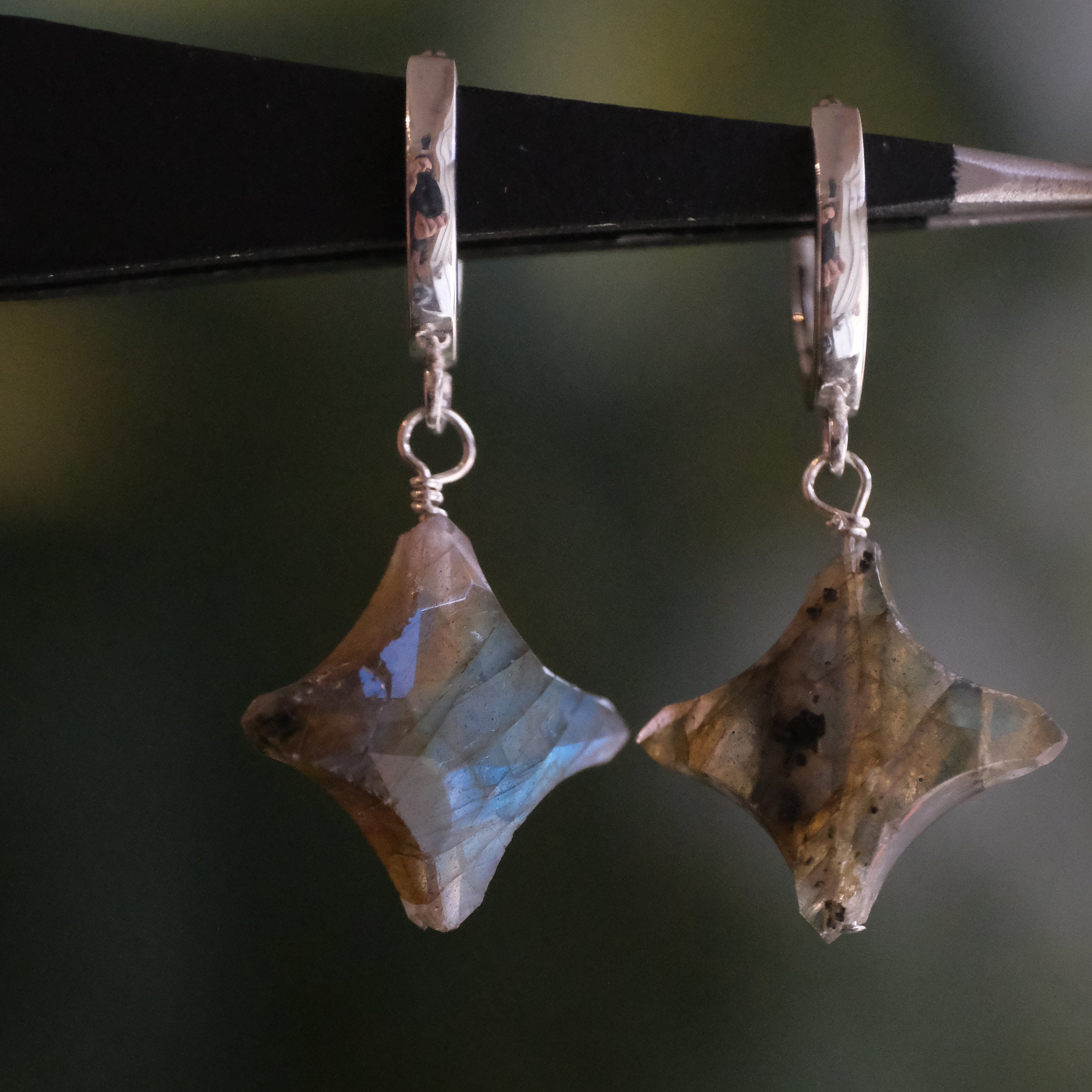 Labradorite Starbrite Hugger Earrings