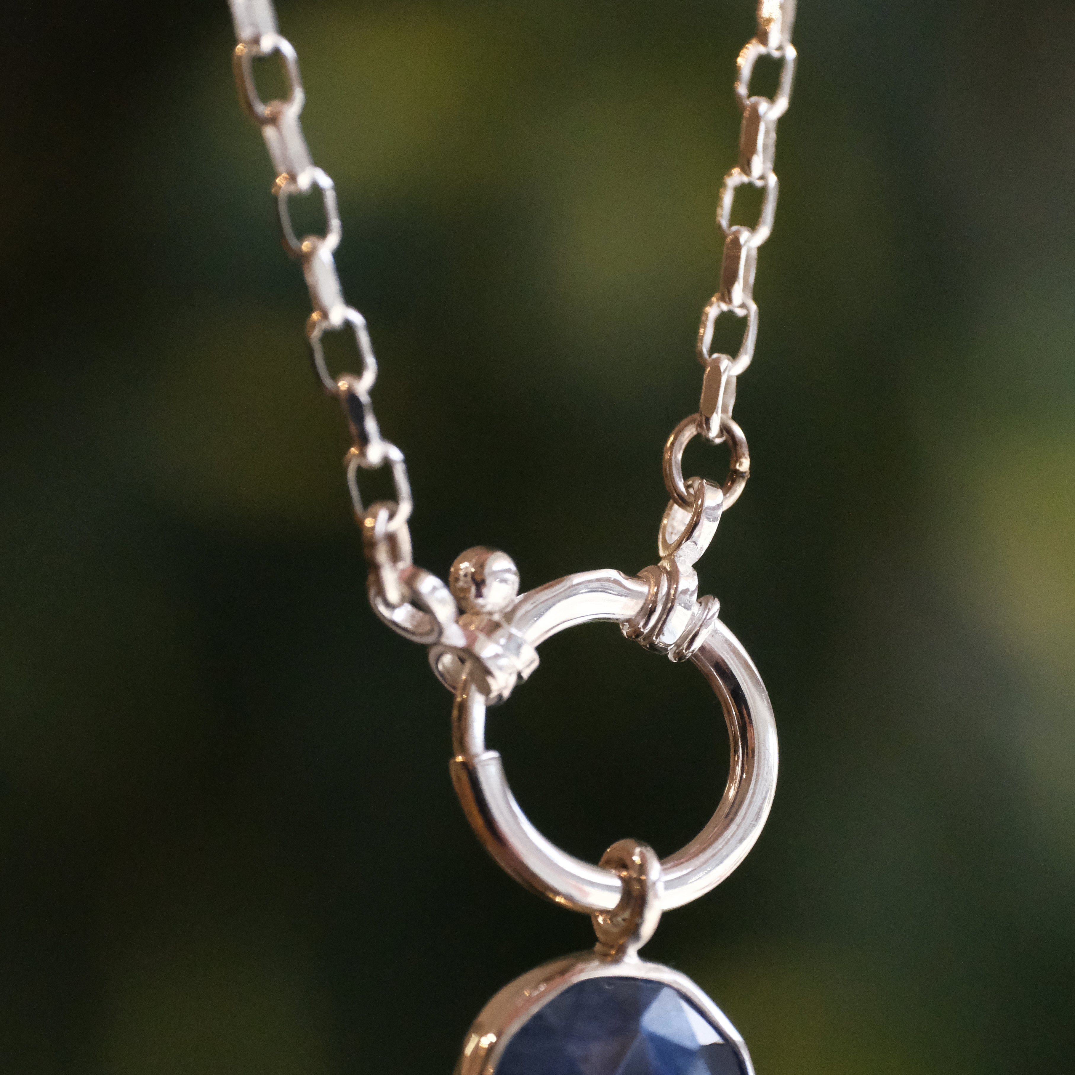 Kyanite Charm Keeper Necklace - One of a Kind