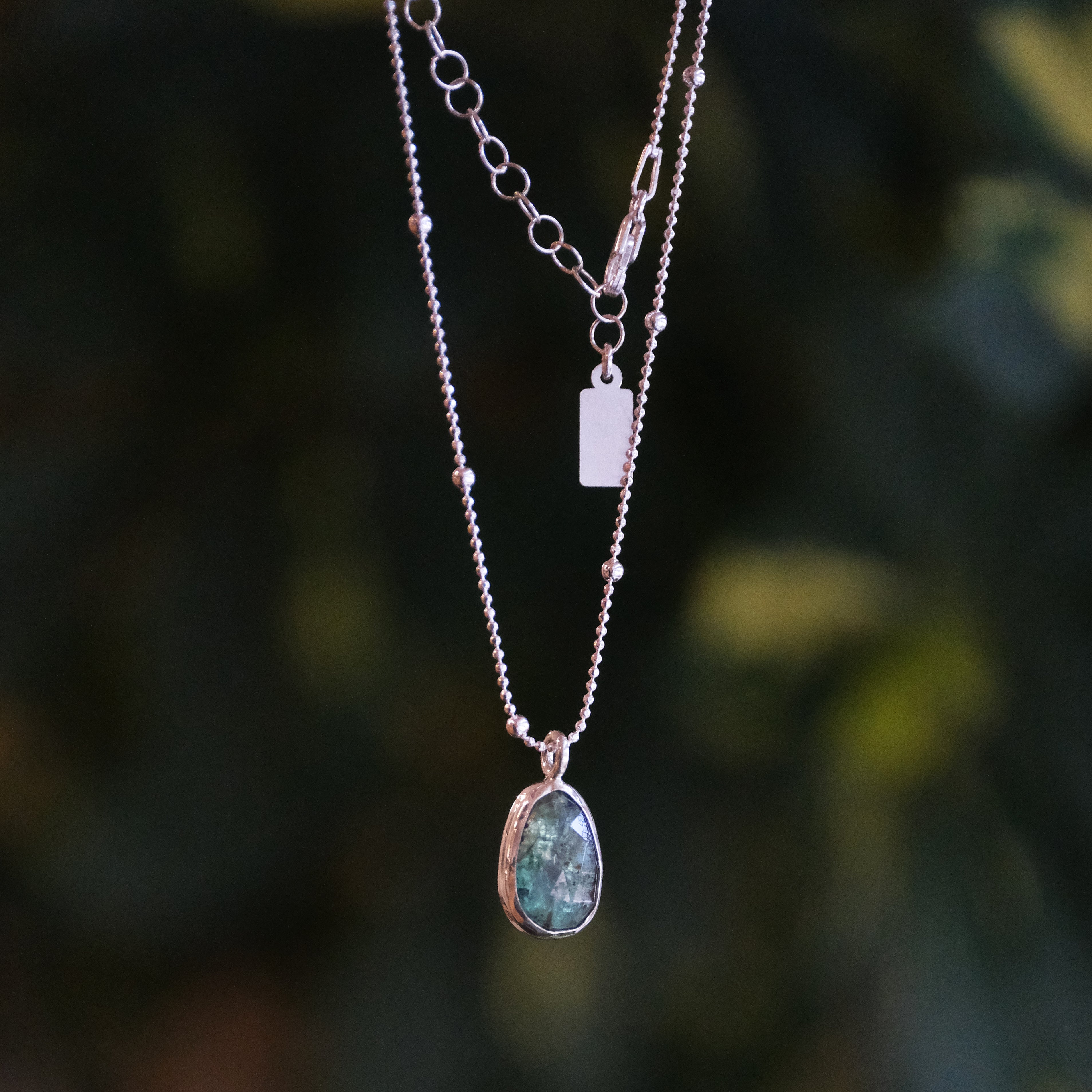 Green Kyanite Satellite Necklace - One of a Kind