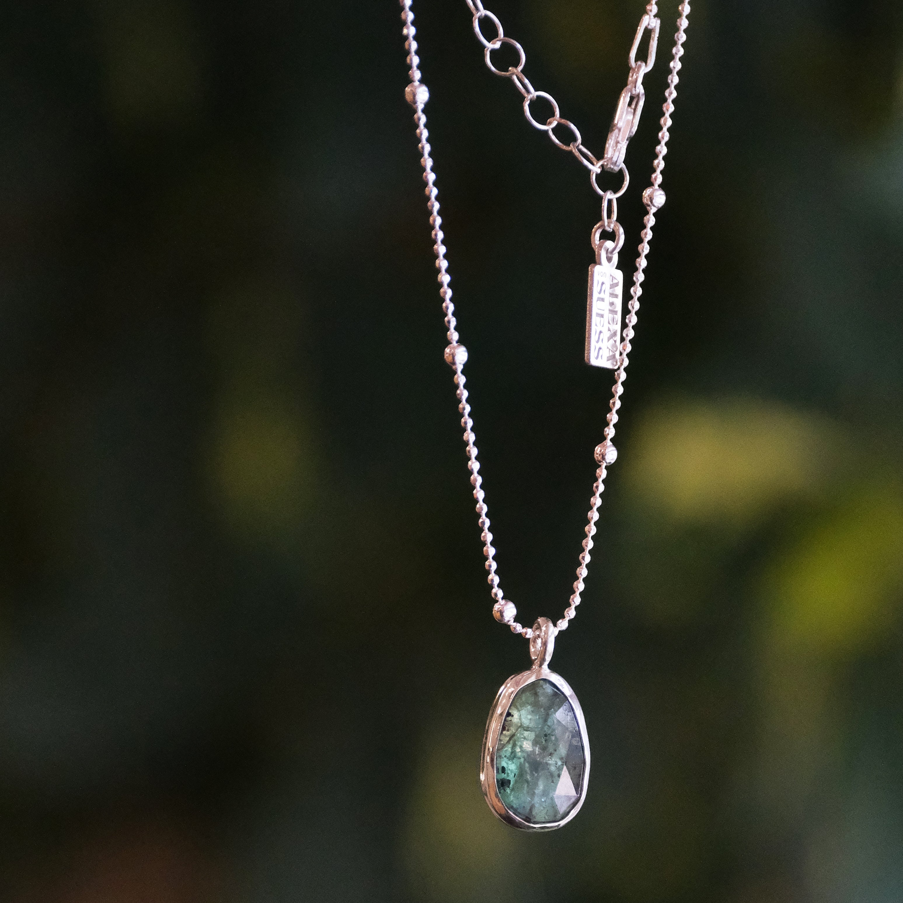 Green Kyanite Satellite Necklace - One of a Kind