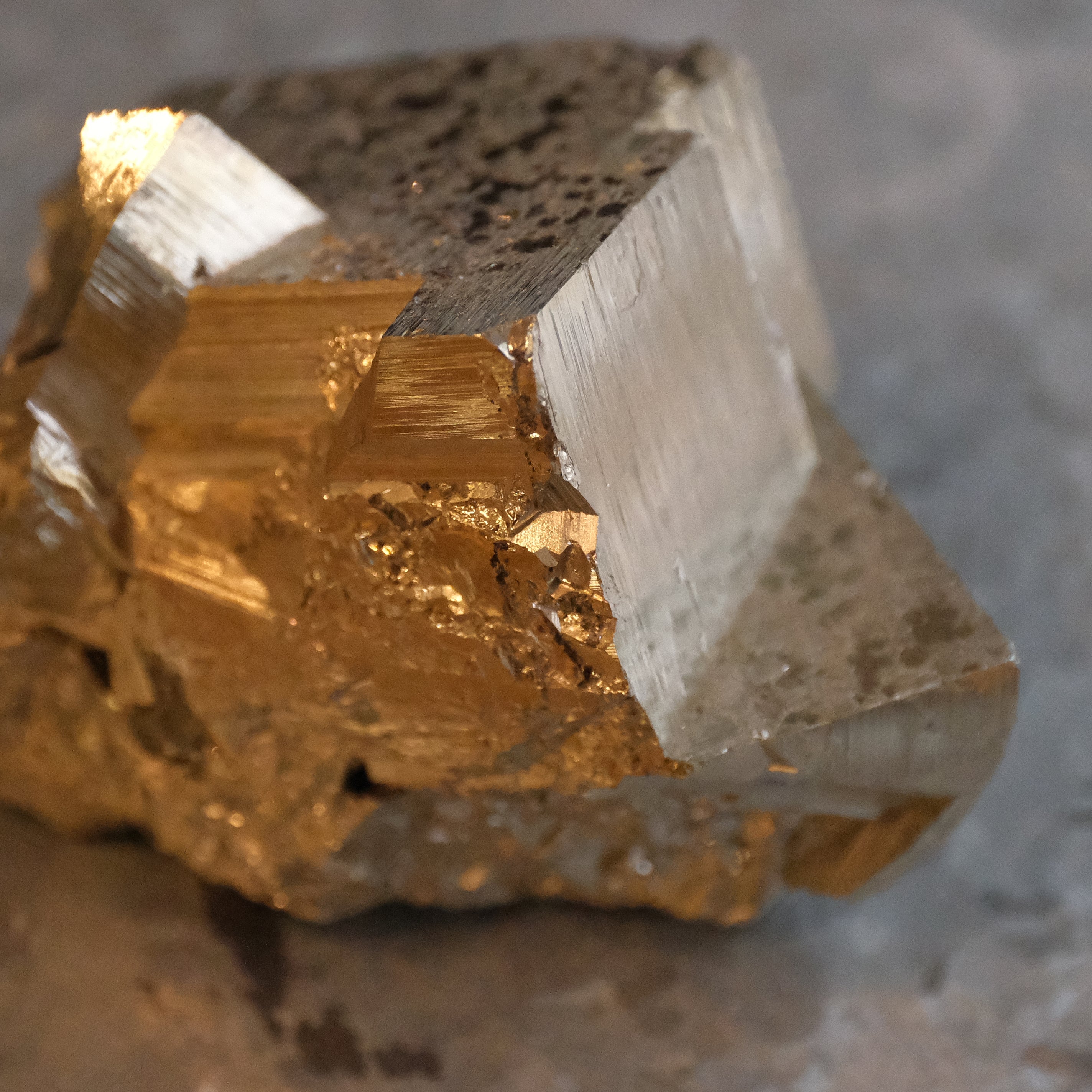 Large Cubic Peruvian Pyrite Specimen