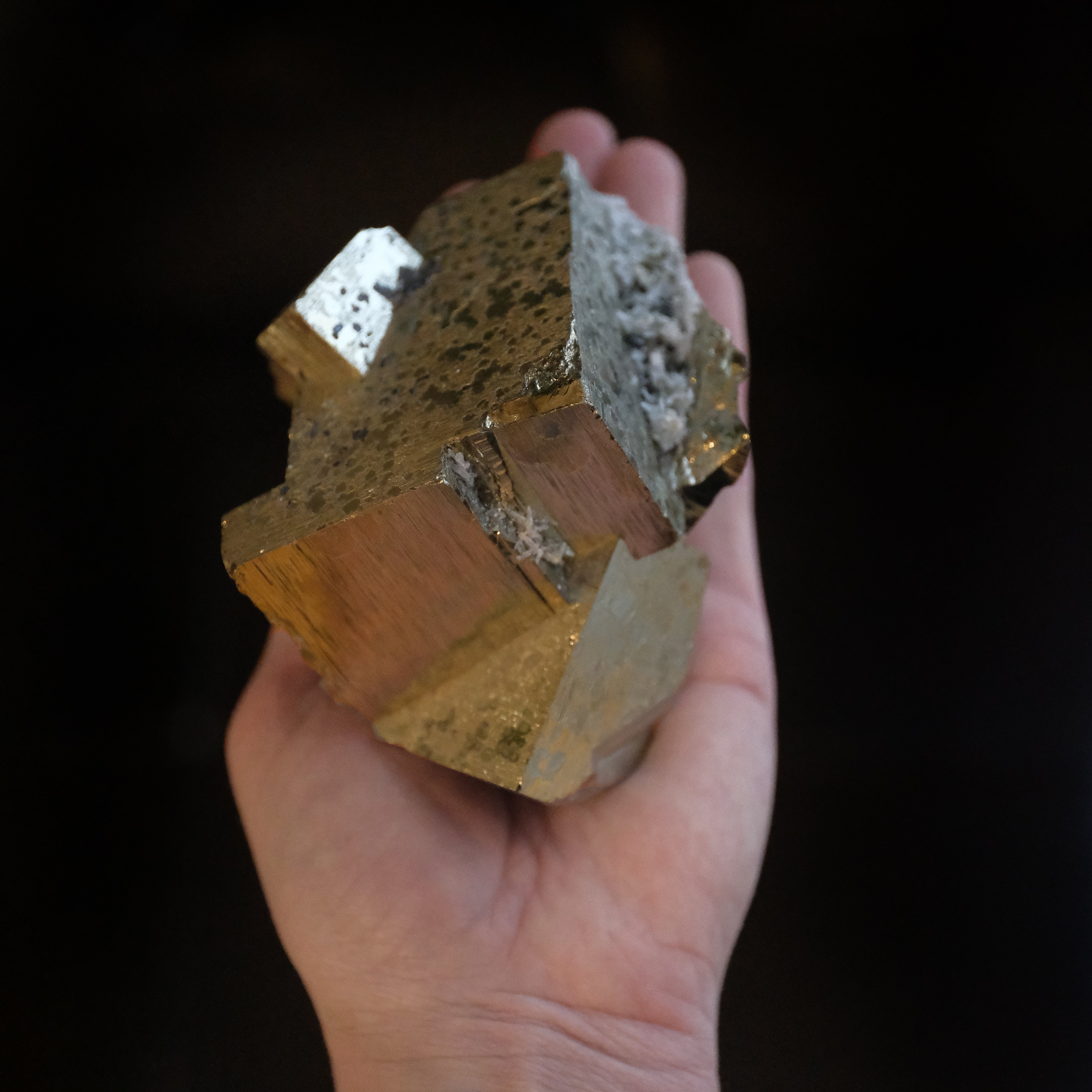 Large Cubic Peruvian Pyrite Specimen
