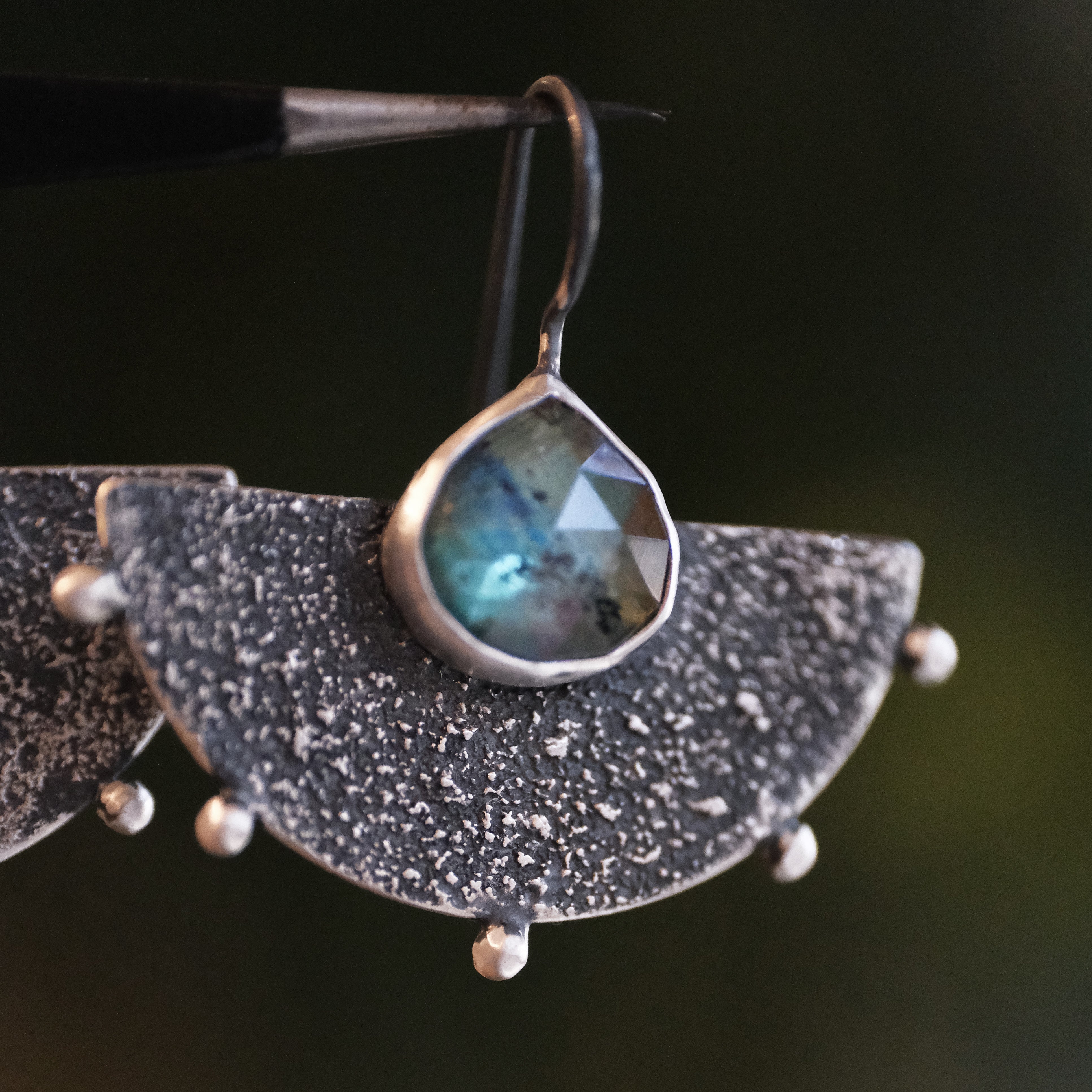 Kyanite + Sterling Andes Earrings - One of a Kind