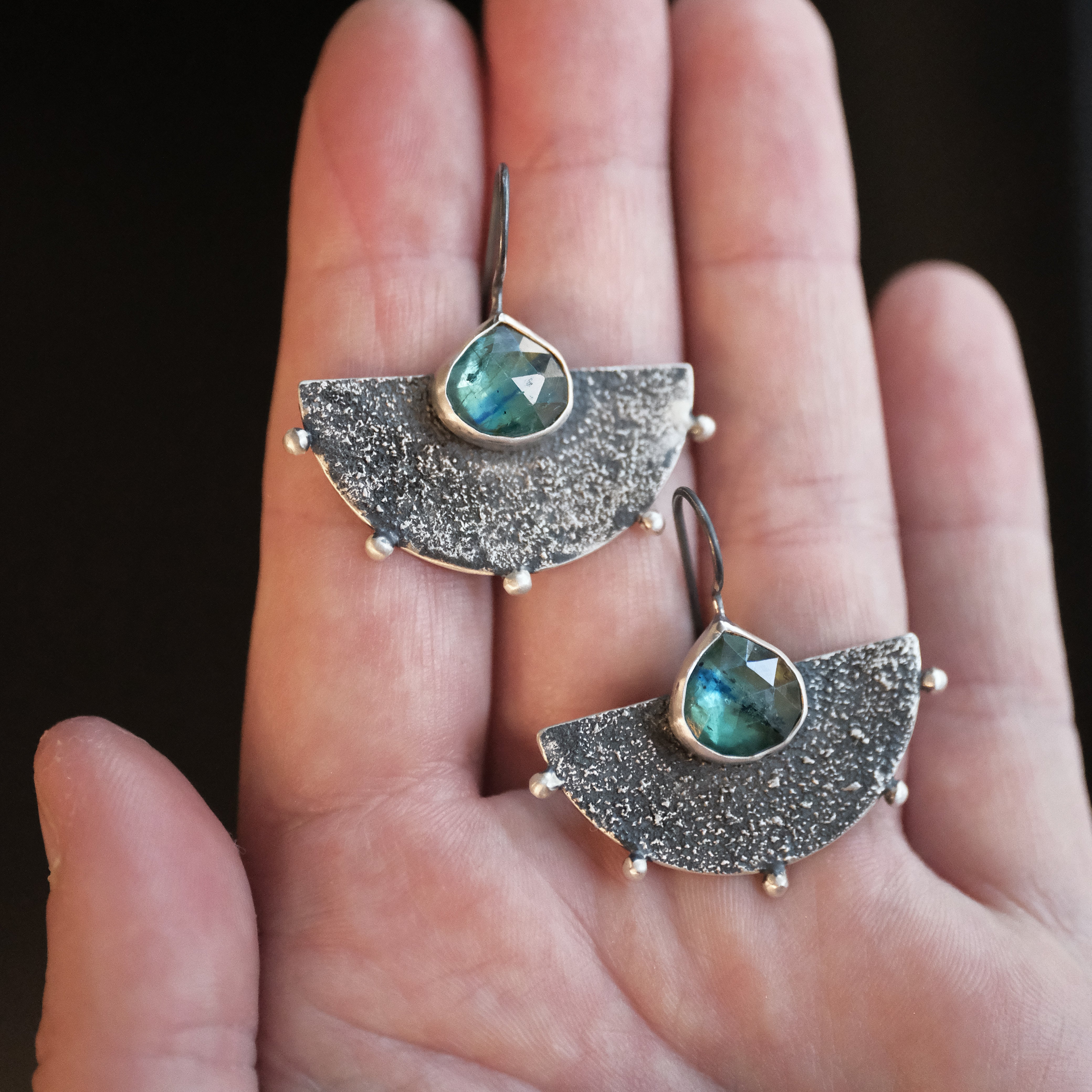 Kyanite + Sterling Andes Earrings - One of a Kind