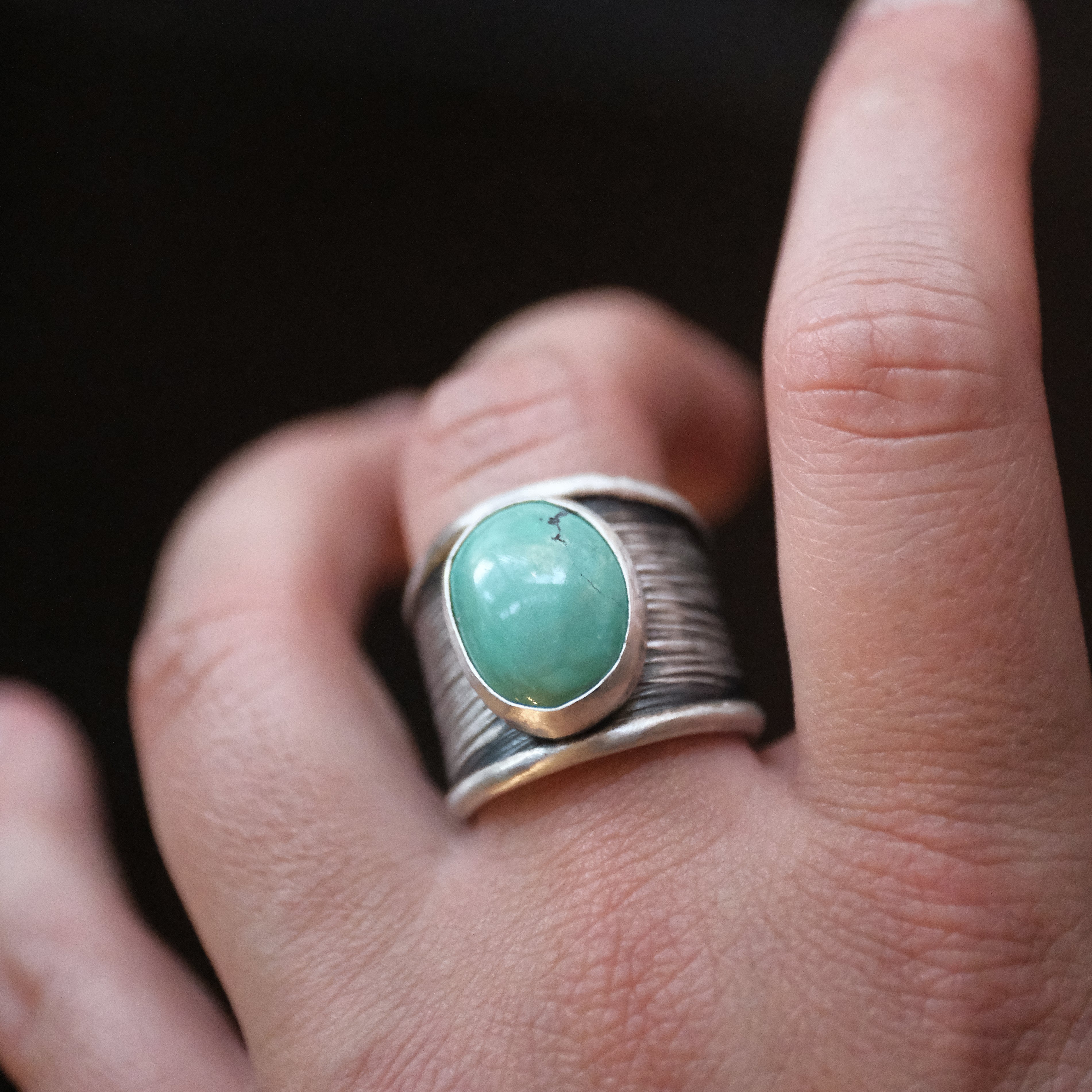 Sterling + Turquoise Winslow Ring (Adjustable) - One of a Kind