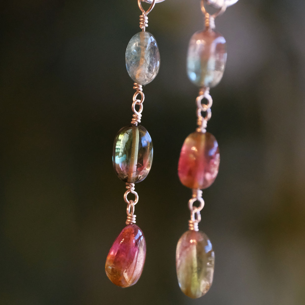 Tourmaline + Sterling Juicy Huggers - One of a Kind