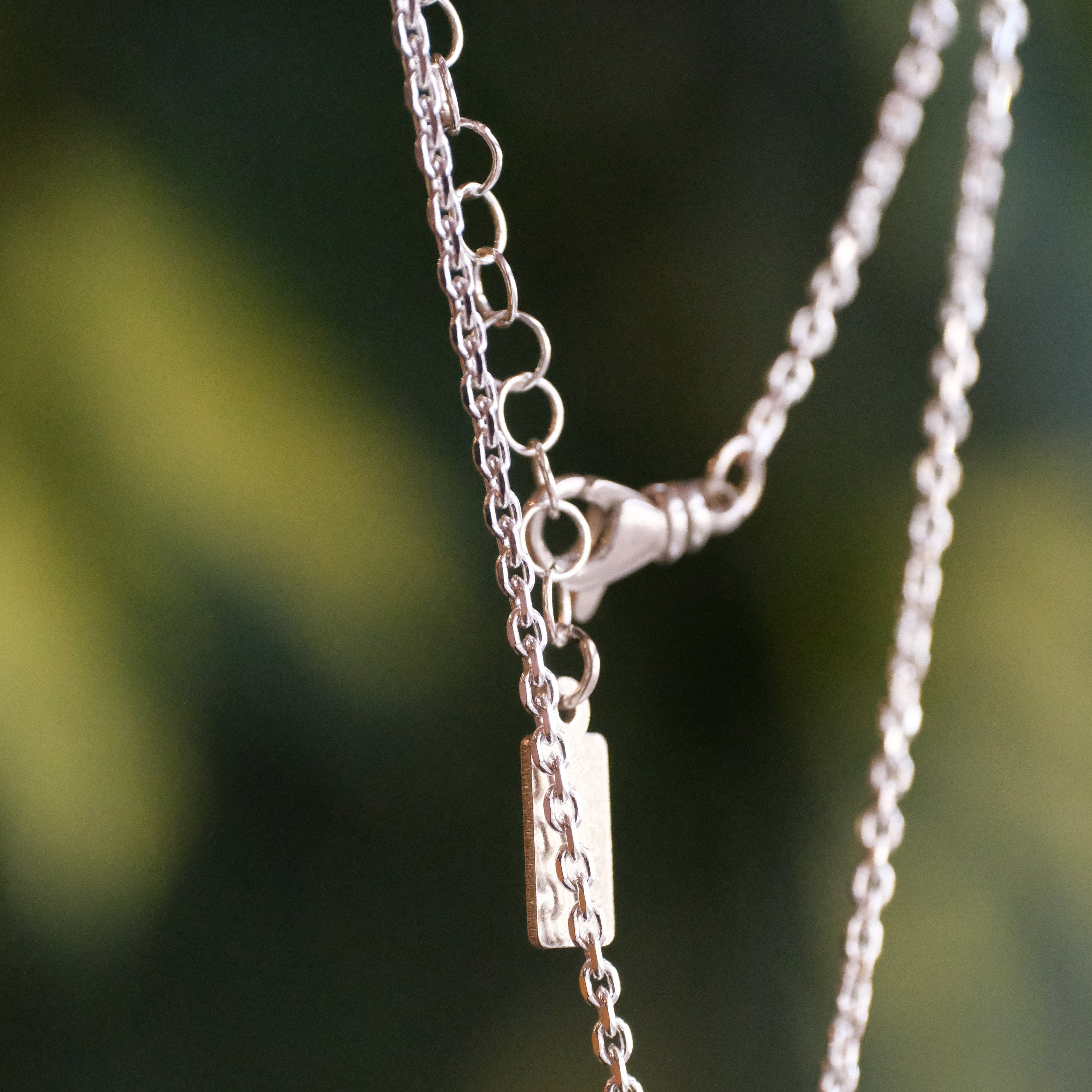 Watermelon Tourmaline Shadowbox Necklace - One of a Kind