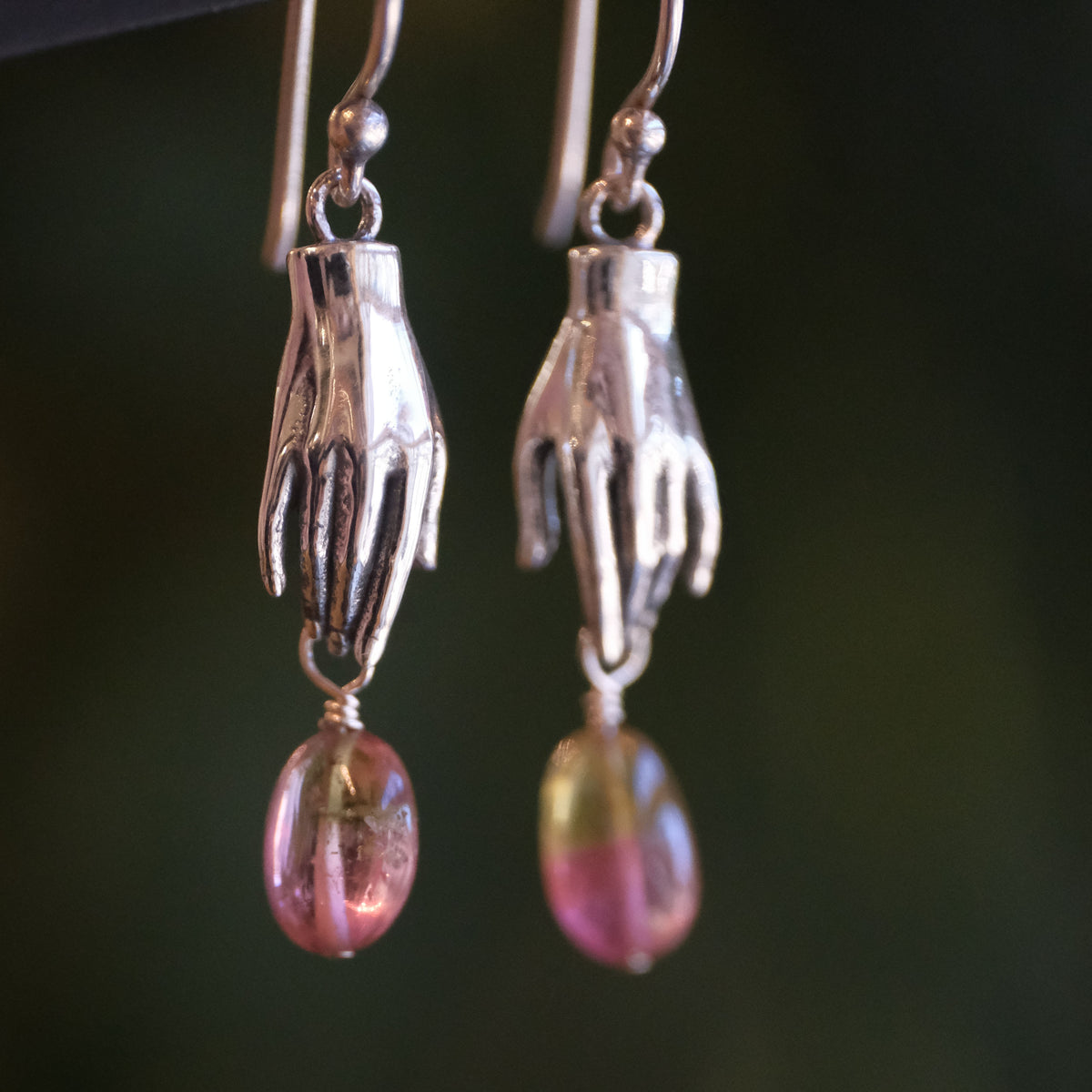Watermelon Tourmaline Juicy Earrings - One of a Kind