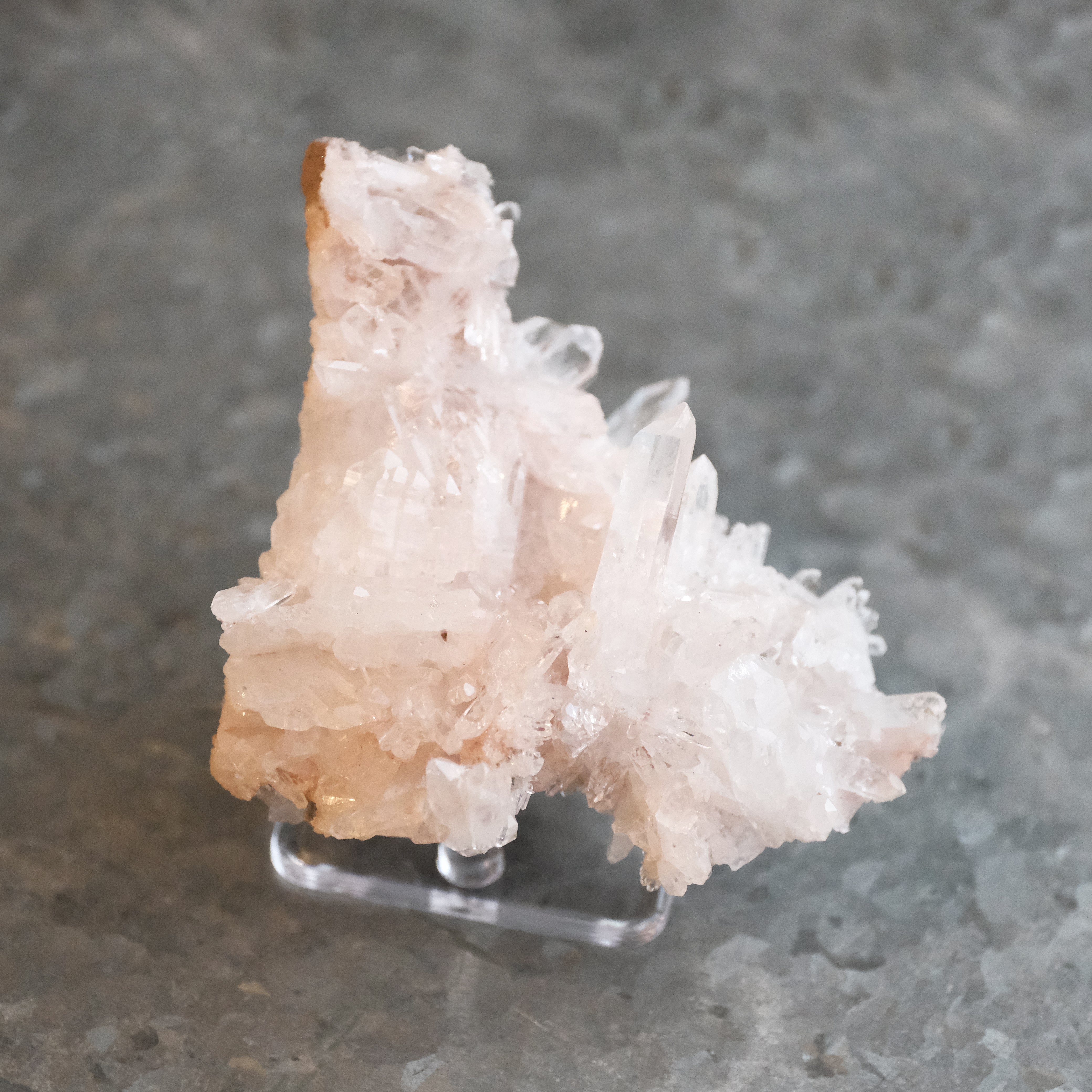 Colombian Pink Lithium Needle Quartz Specimen
