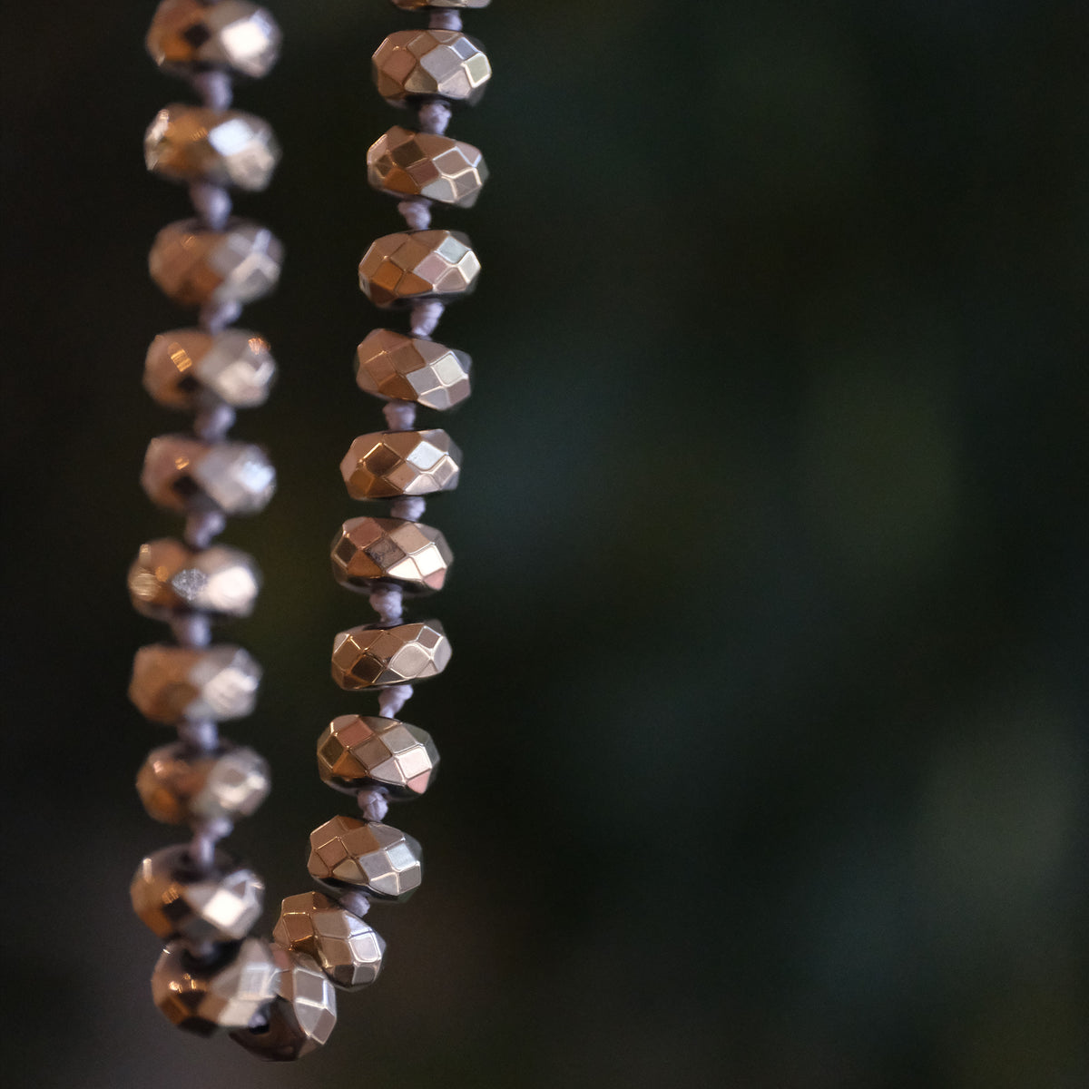 Knotted Pyrite Abundance Necklace
