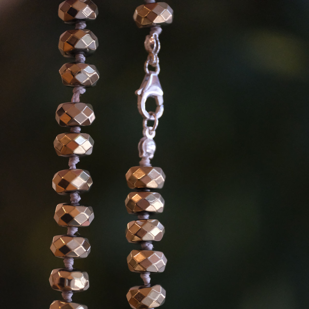 Knotted Pyrite Abundance Necklace