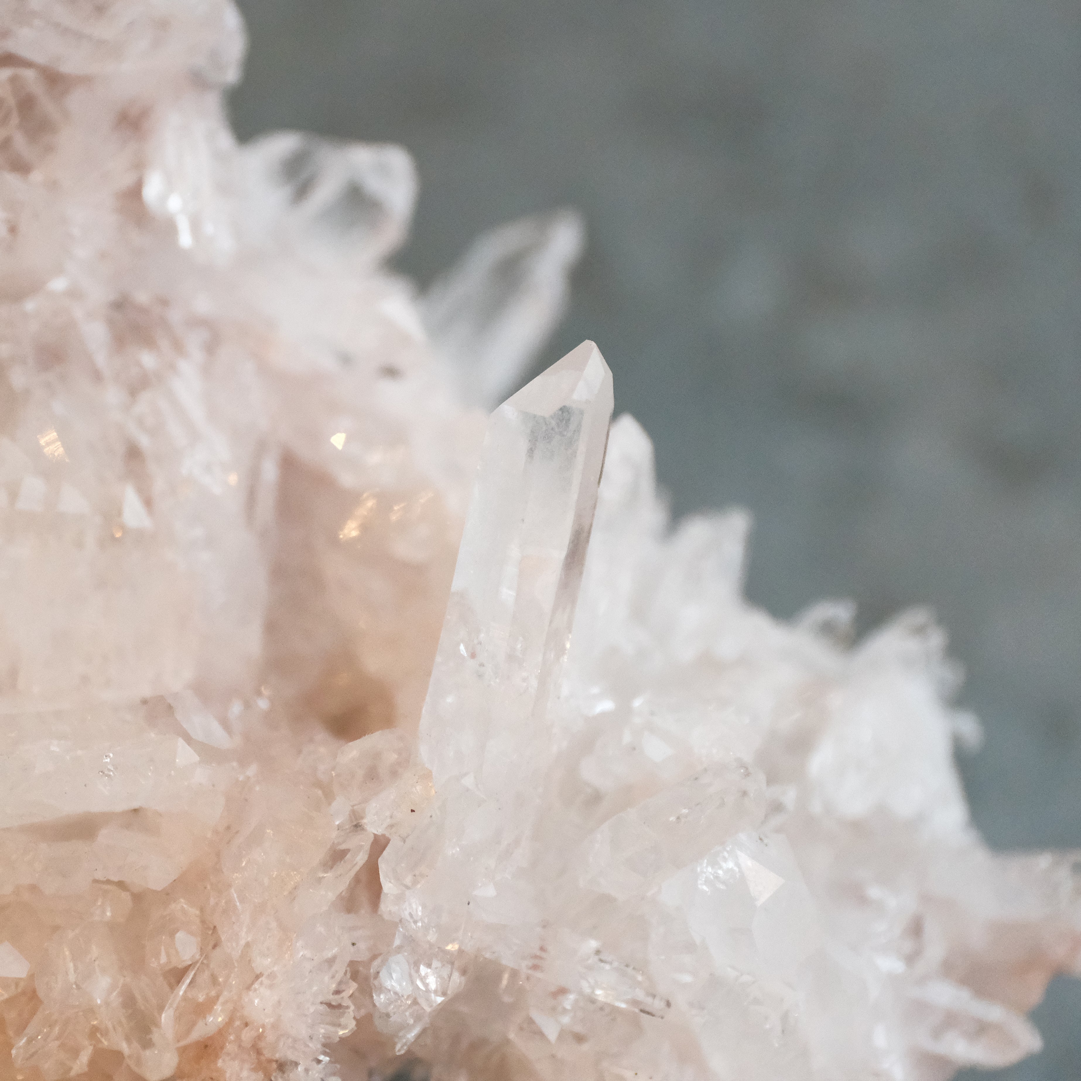 Colombian Pink Lithium Needle Quartz Specimen