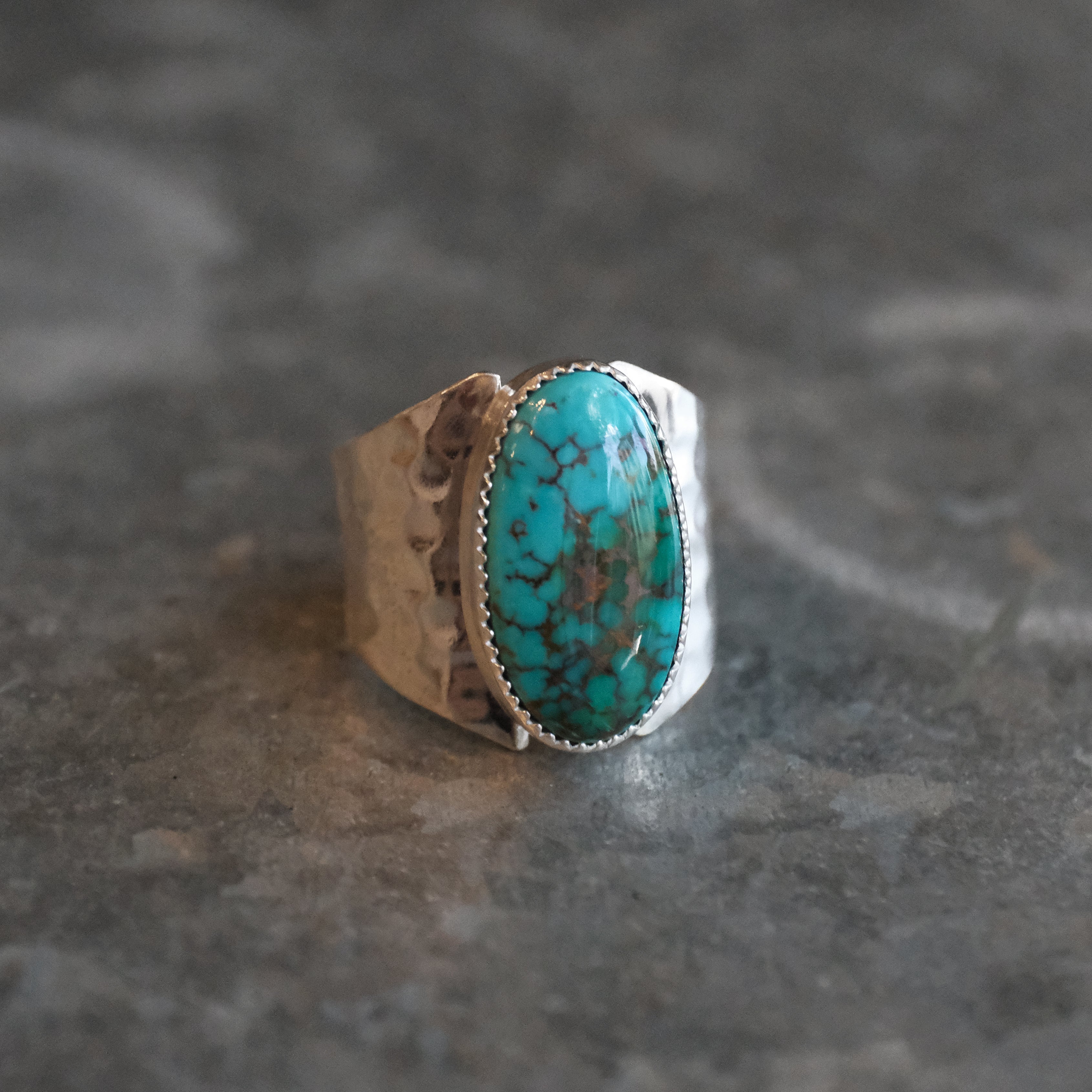 Turquoise Saddle Ring (Size 7) - One of a Kind