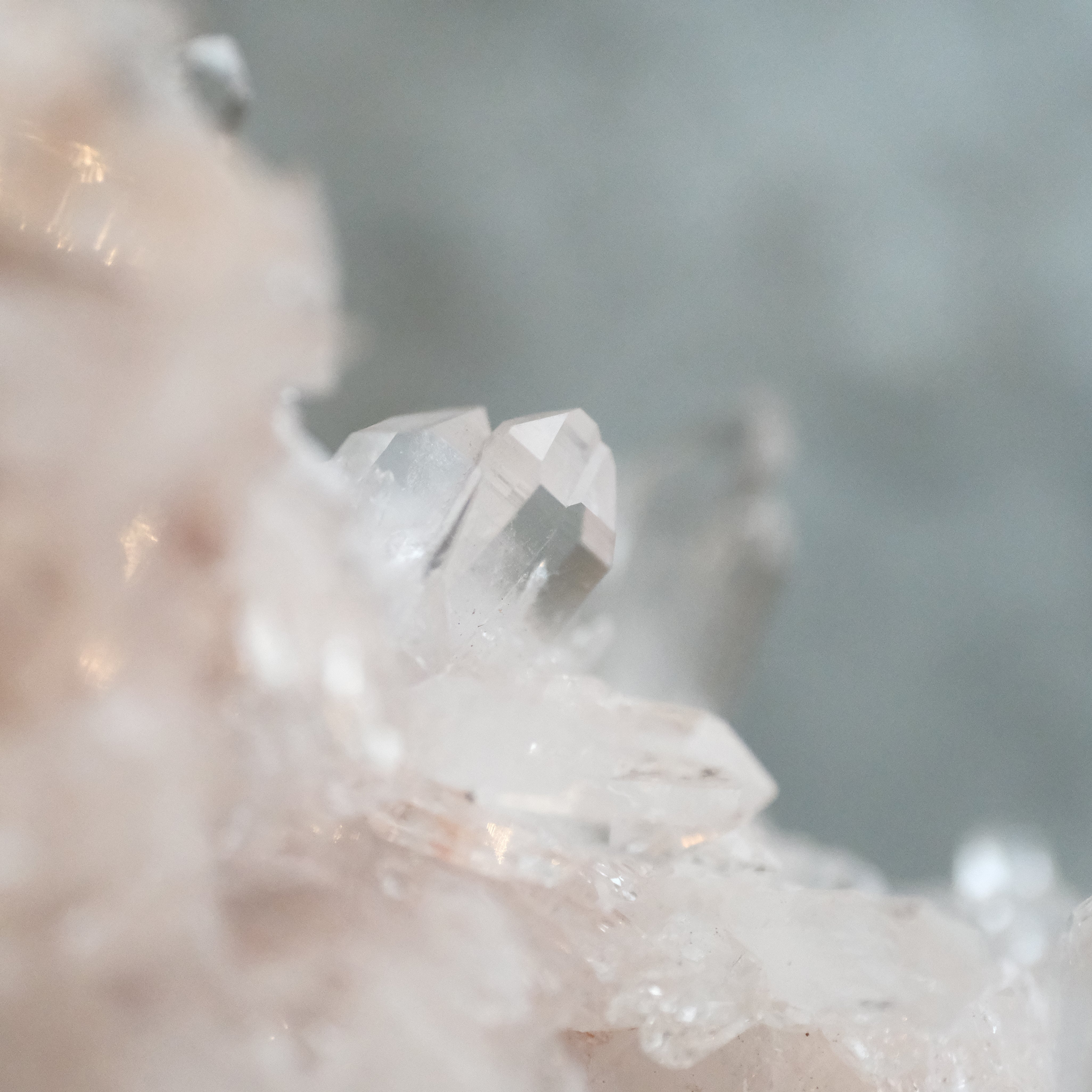 Colombian Pink Lithium Needle Quartz Specimen