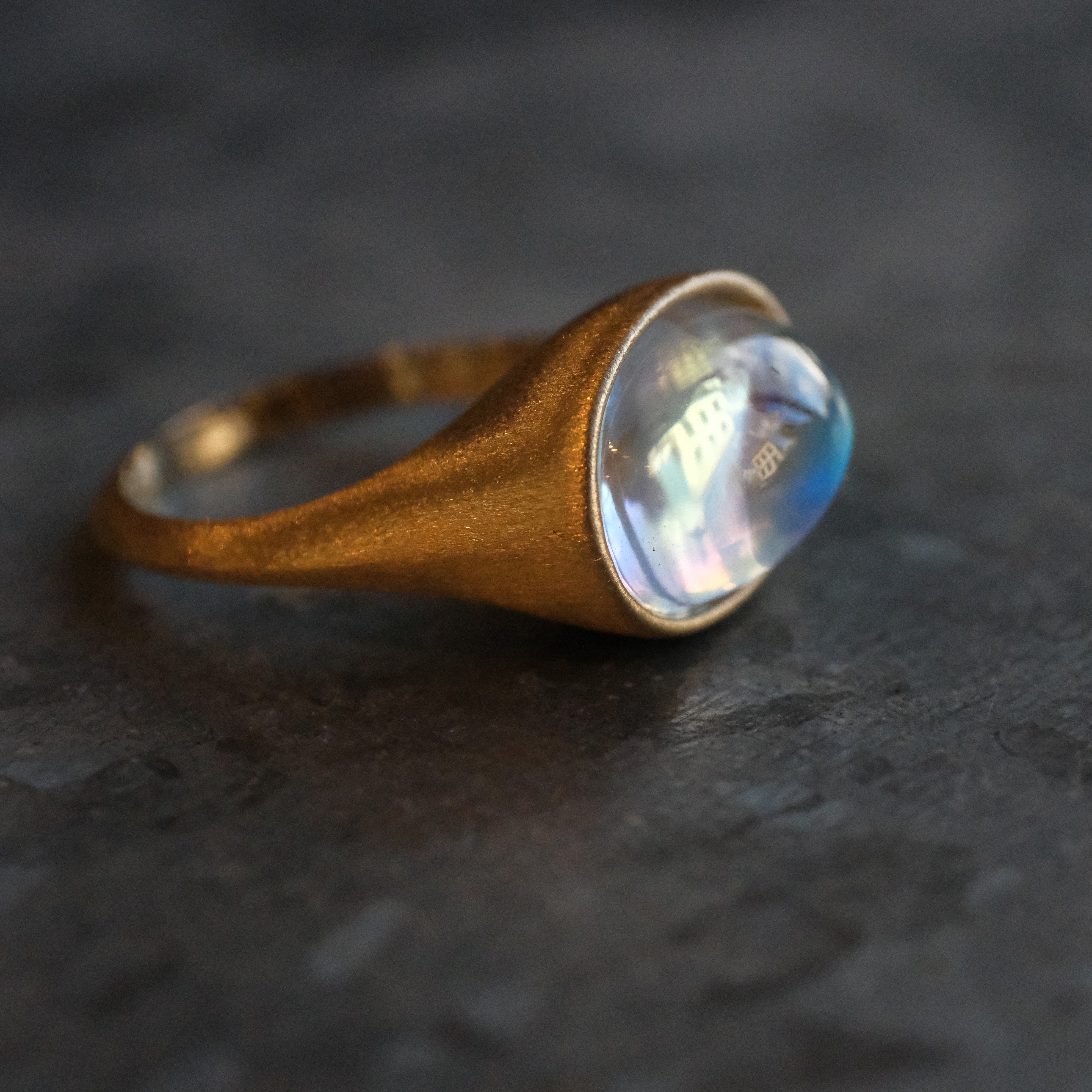 14k + Moonstone Gossamer Ring - One of a Kind
