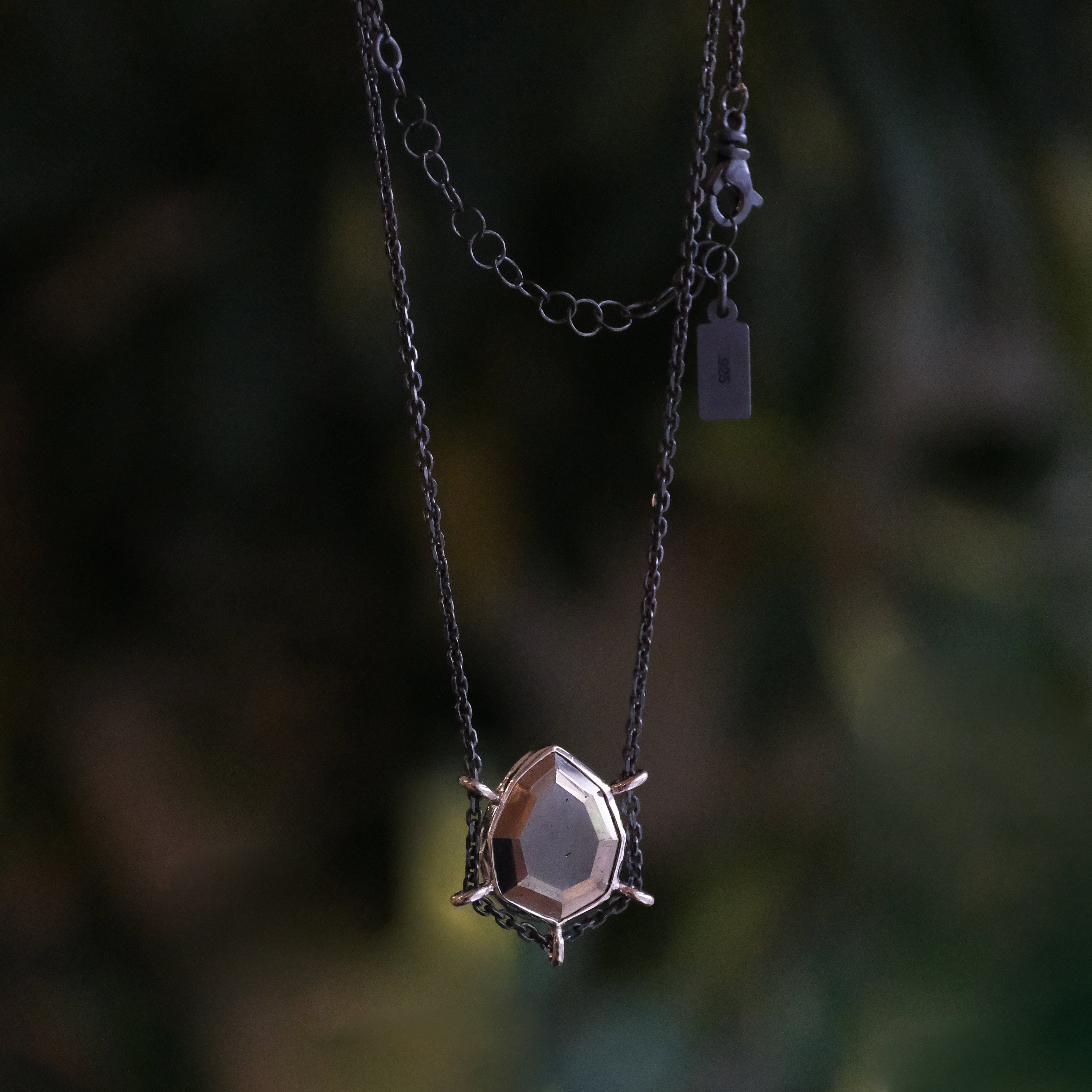 Sterling + Pyrite Vignette Path Necklace - One of a Kind