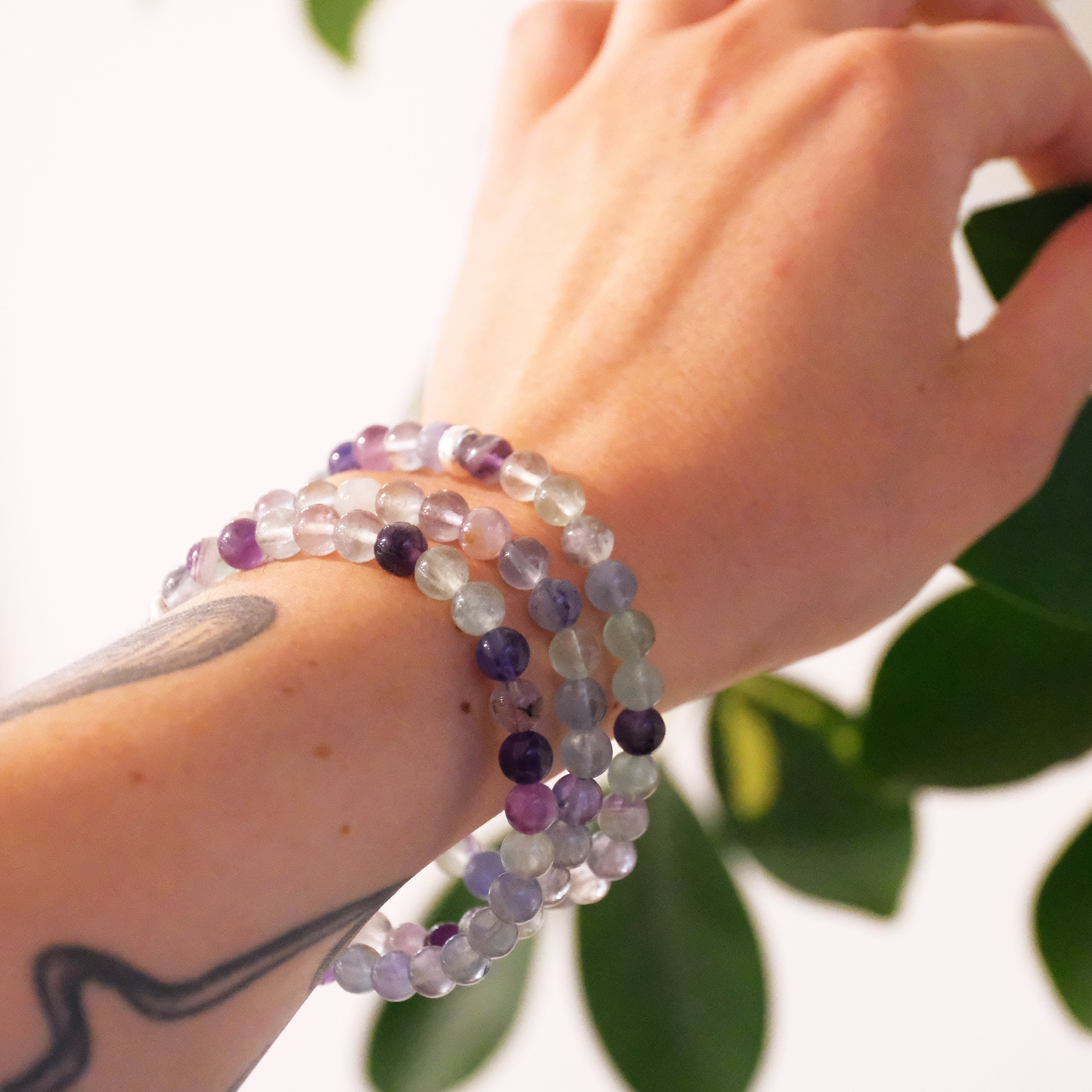 Fluorite Gemstone Bracelet