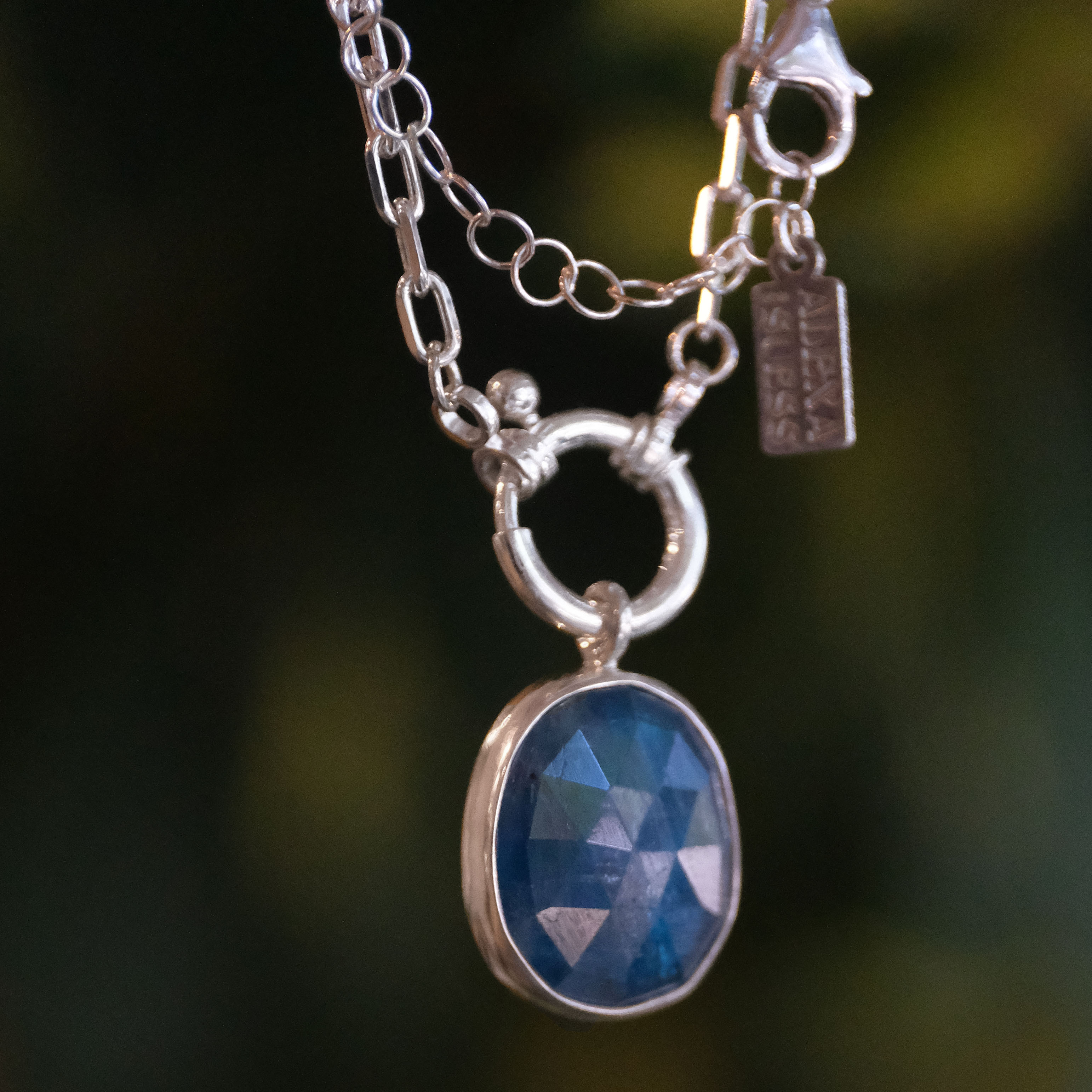 Kyanite Charm Keeper Necklace - One of a Kind