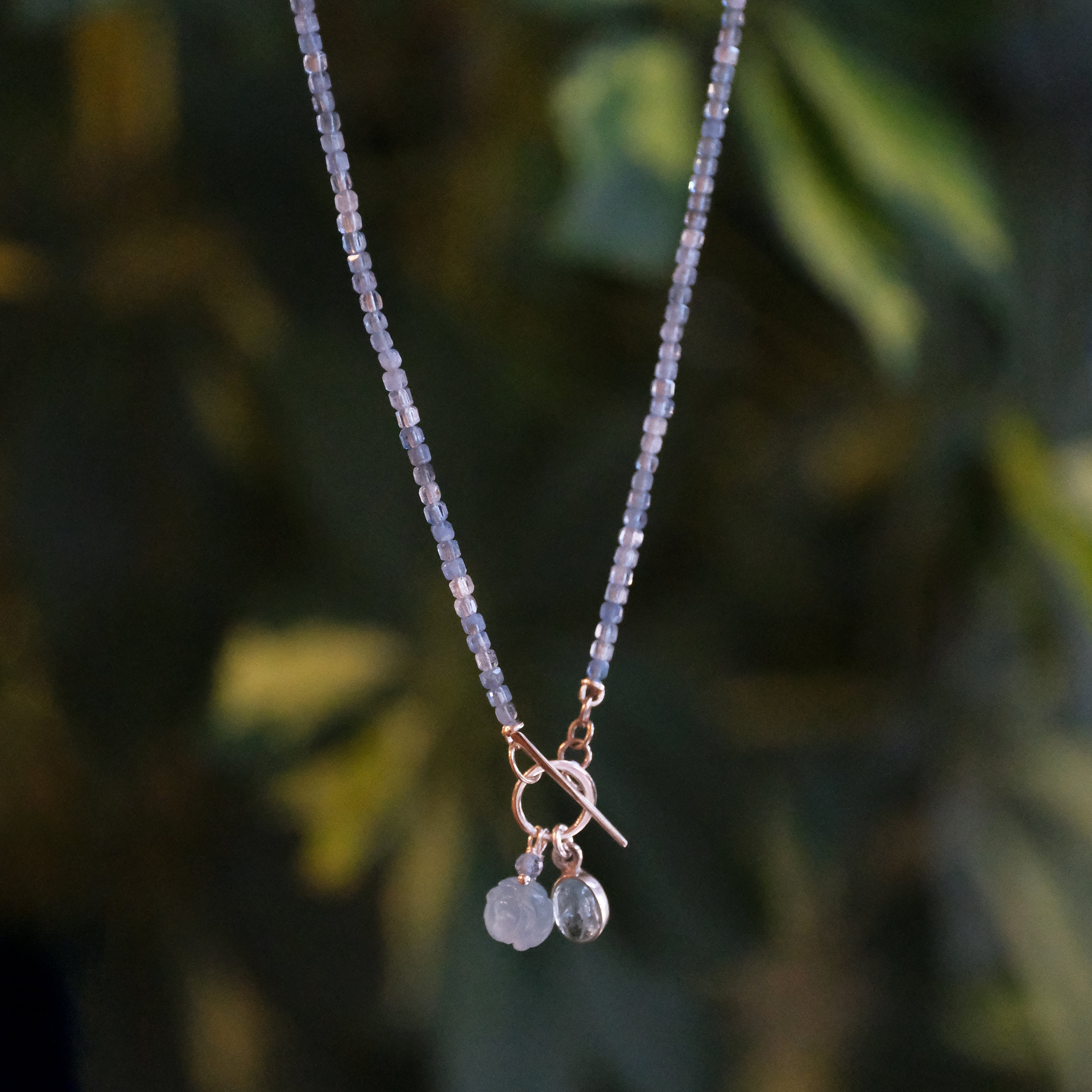 Bunch of Blue Aquamarine Necklace - One of a Kind