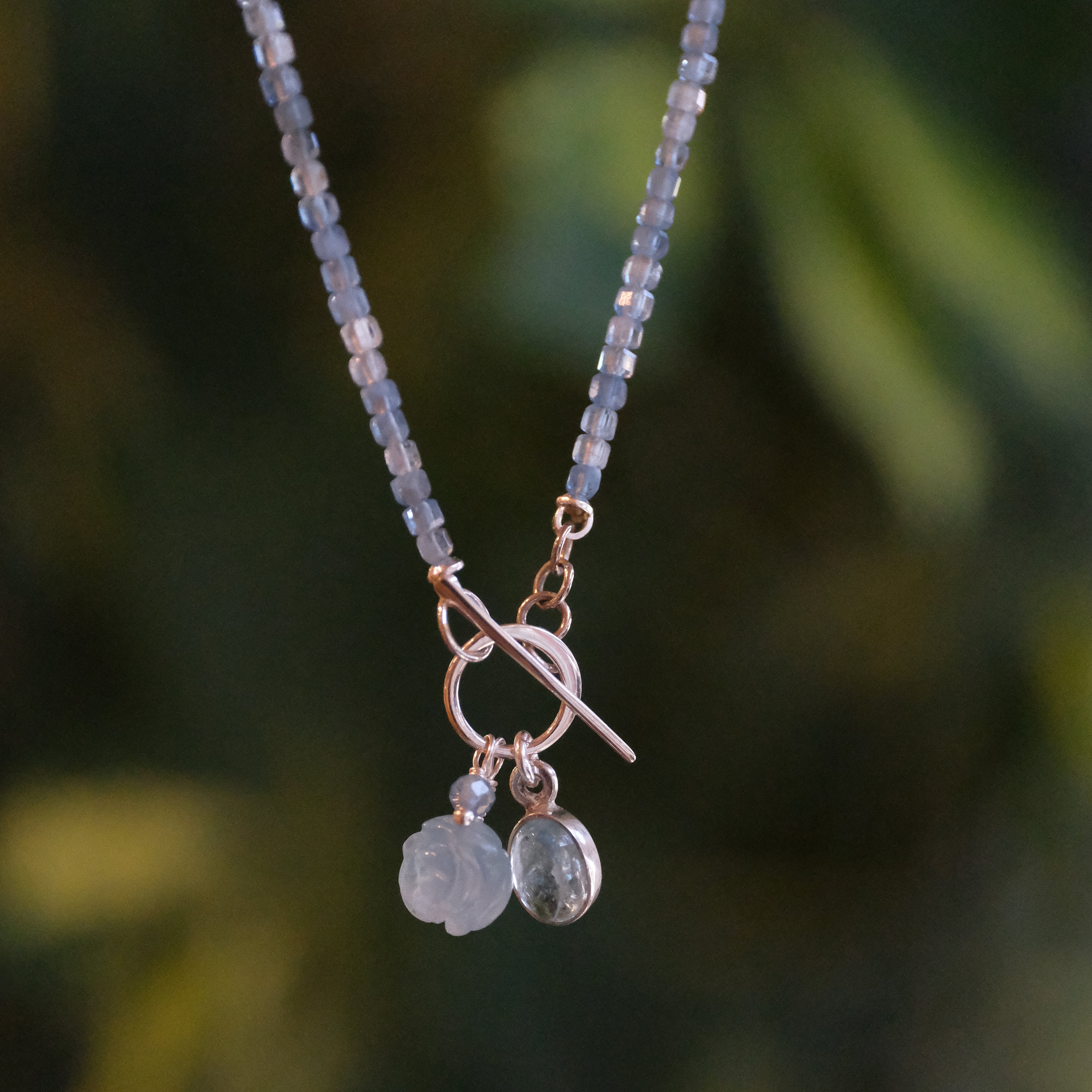 Bunch of Blue Aquamarine Necklace - One of a Kind