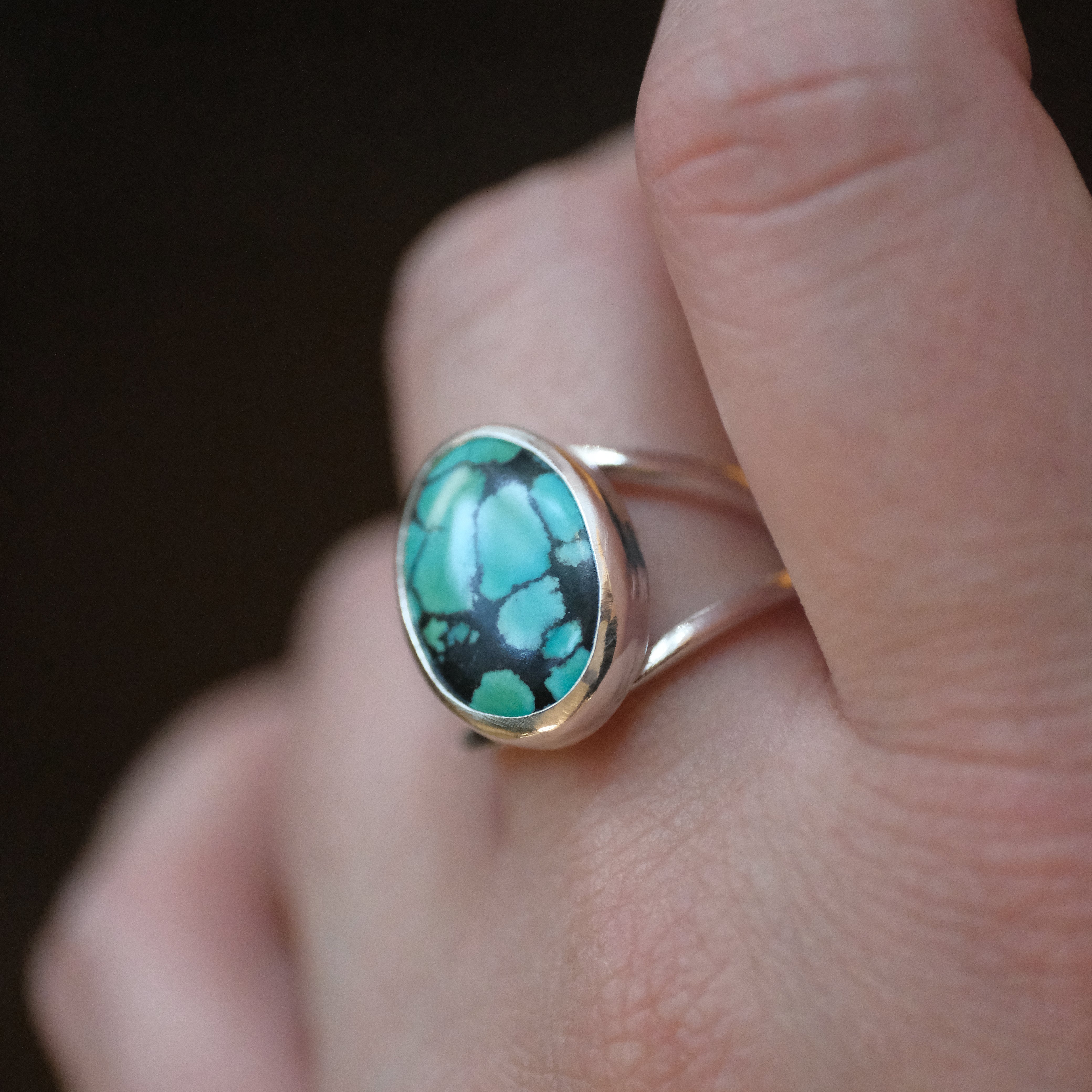 Hubei Turquoise Solo Ring (Size 7.5) - One of a Kind