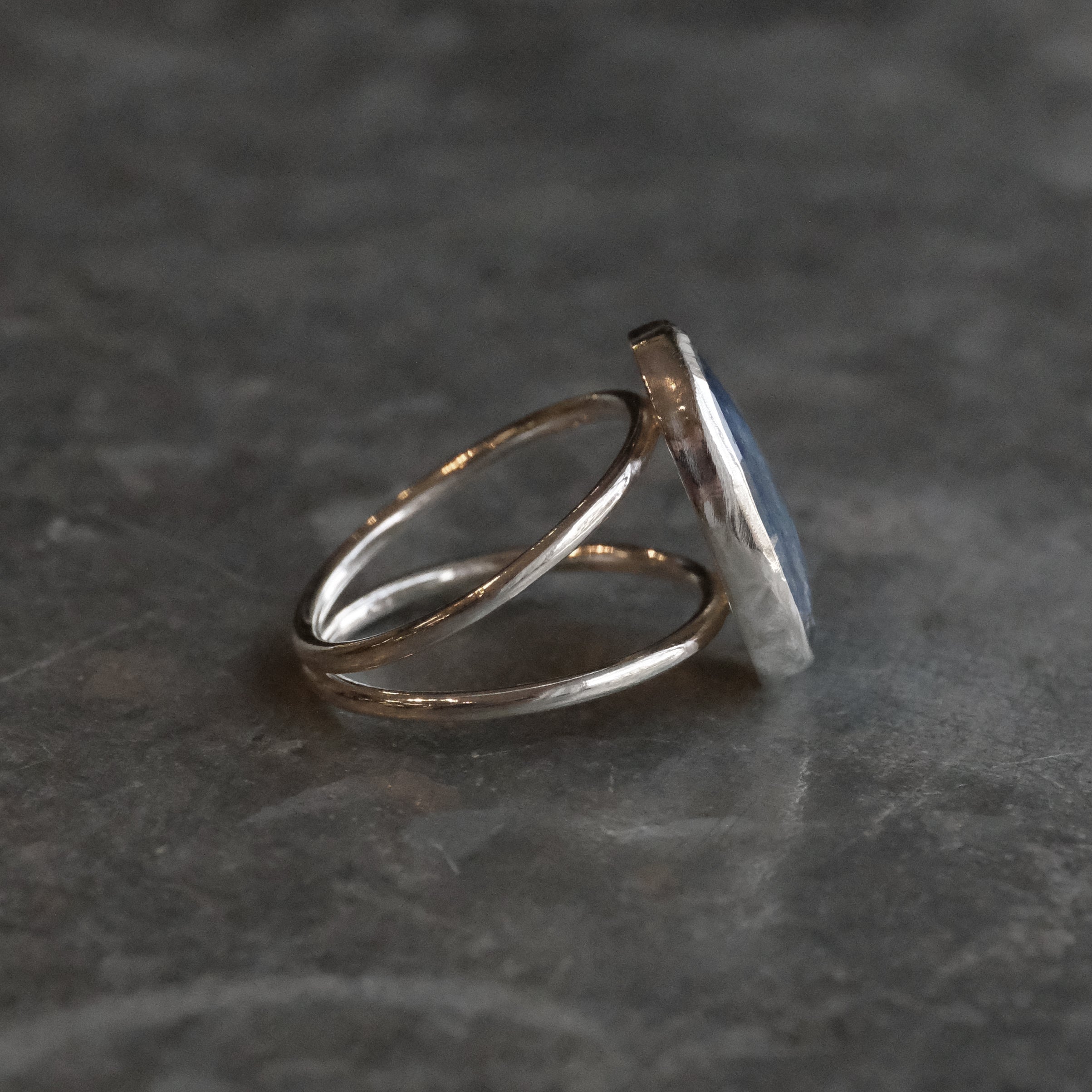 Kyanite Starry Night Ring (Size 7.5) - One of a Kind