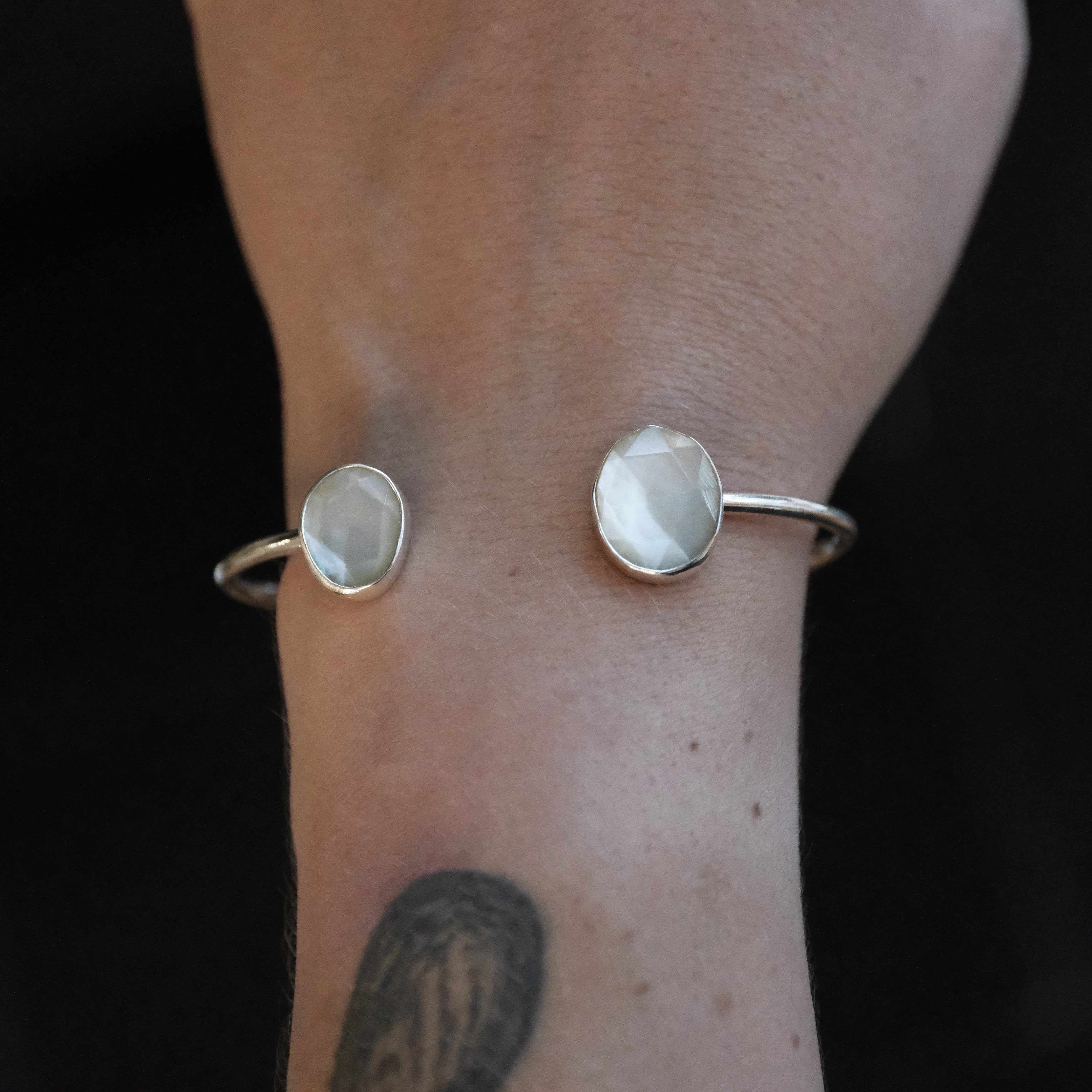 Mother of Pearl Duo Cuff - One of a Kind