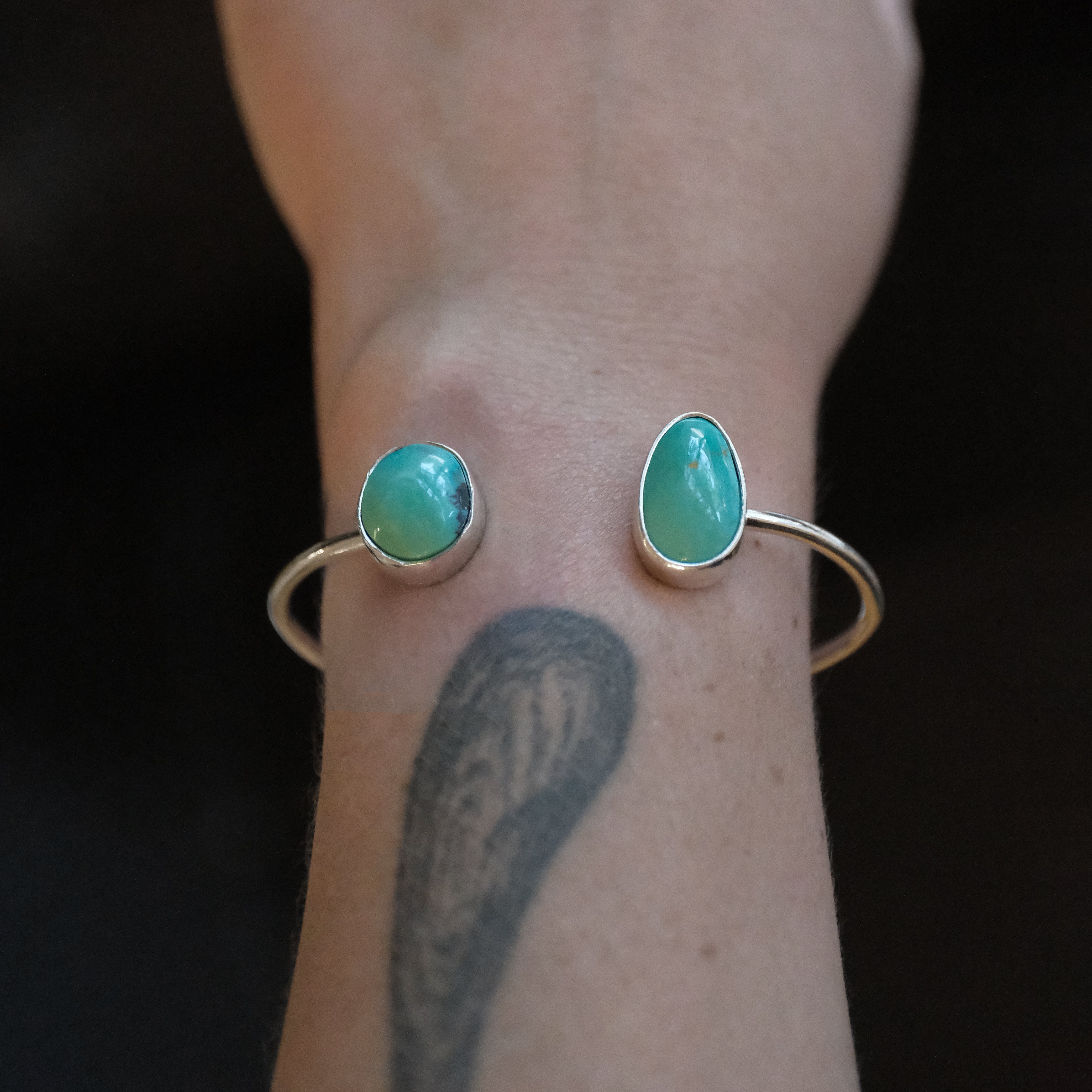 Turquoise Duo Cuff - One of a Kind
