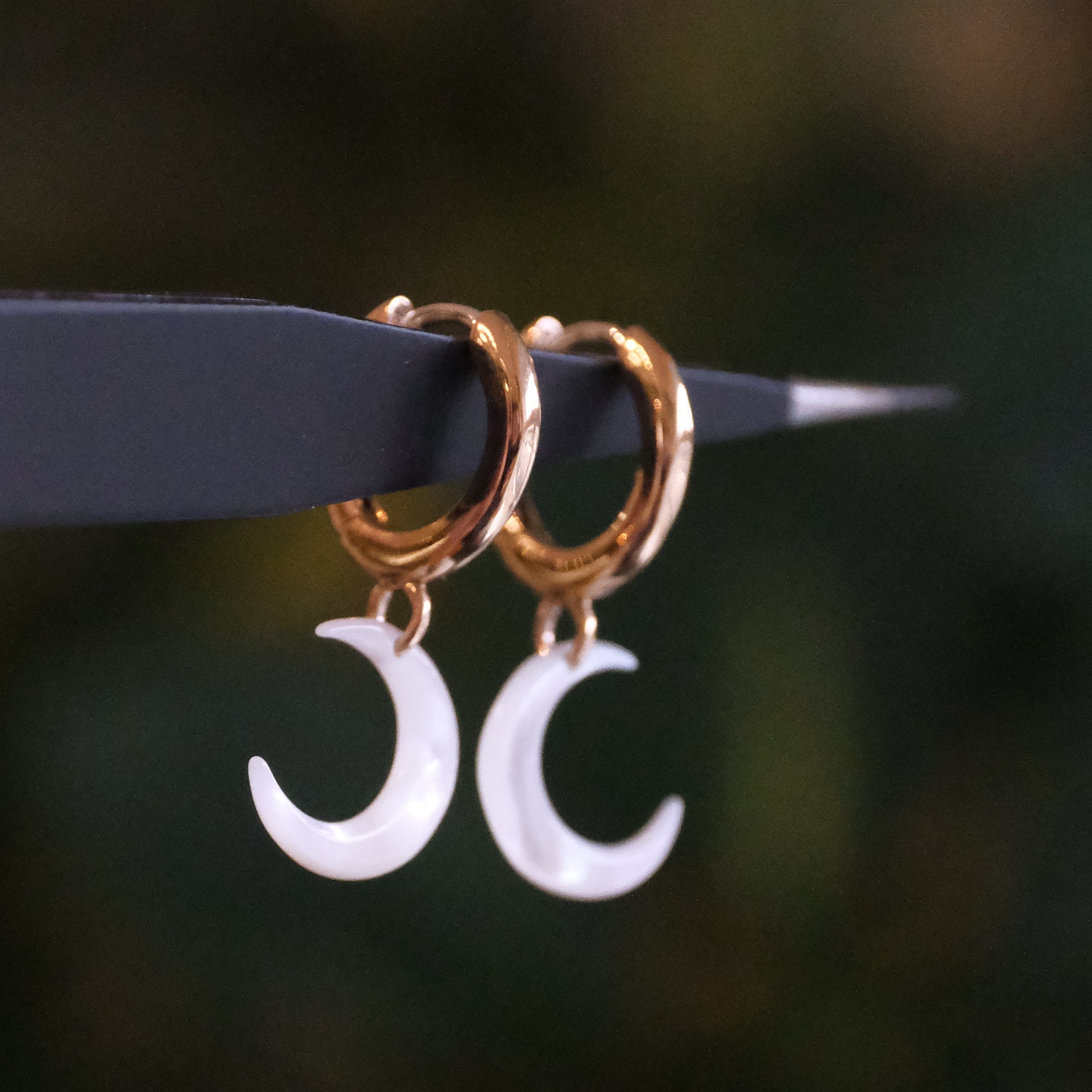 Mother of Pearl + Bronze Moon Huggers