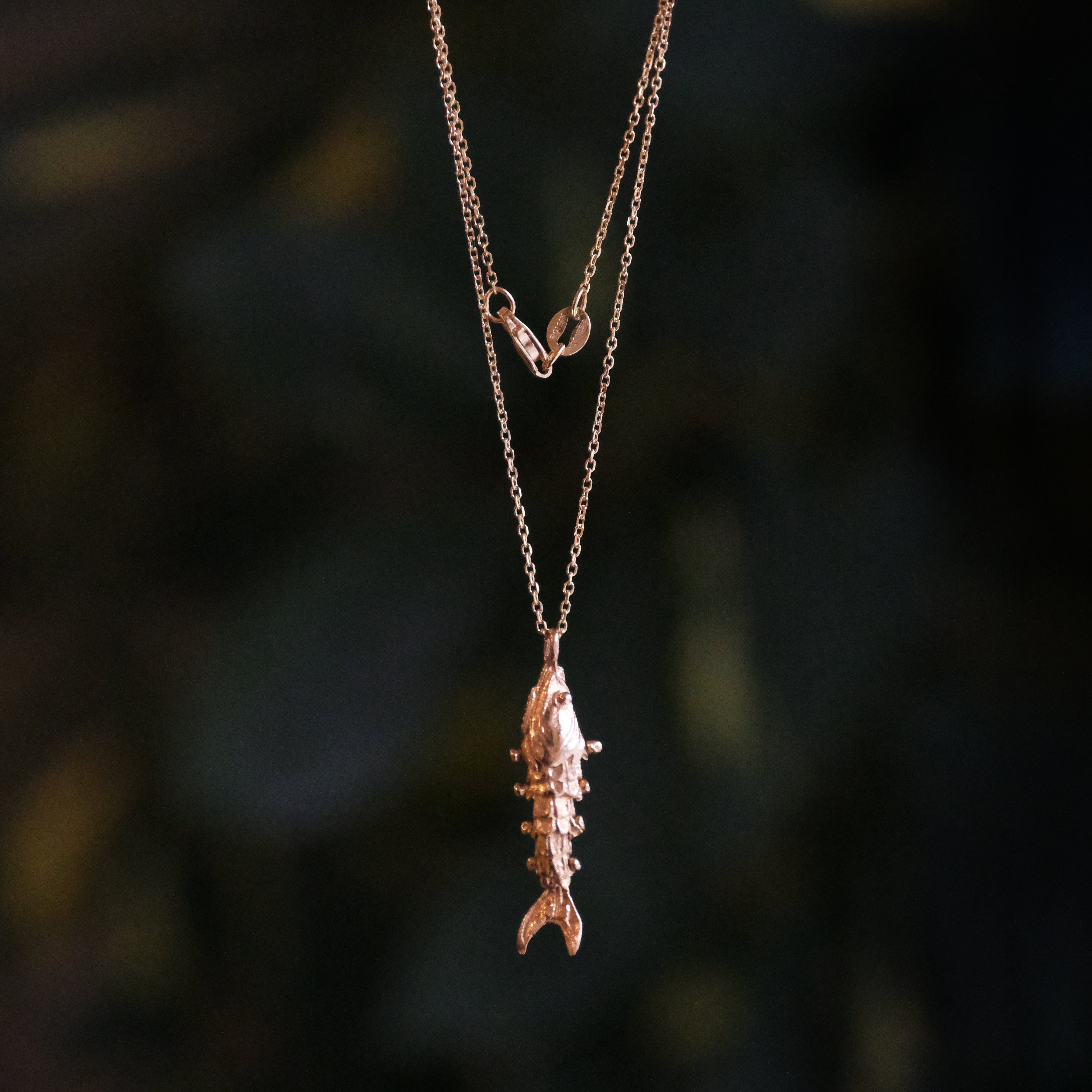 14k Sardine Necklace