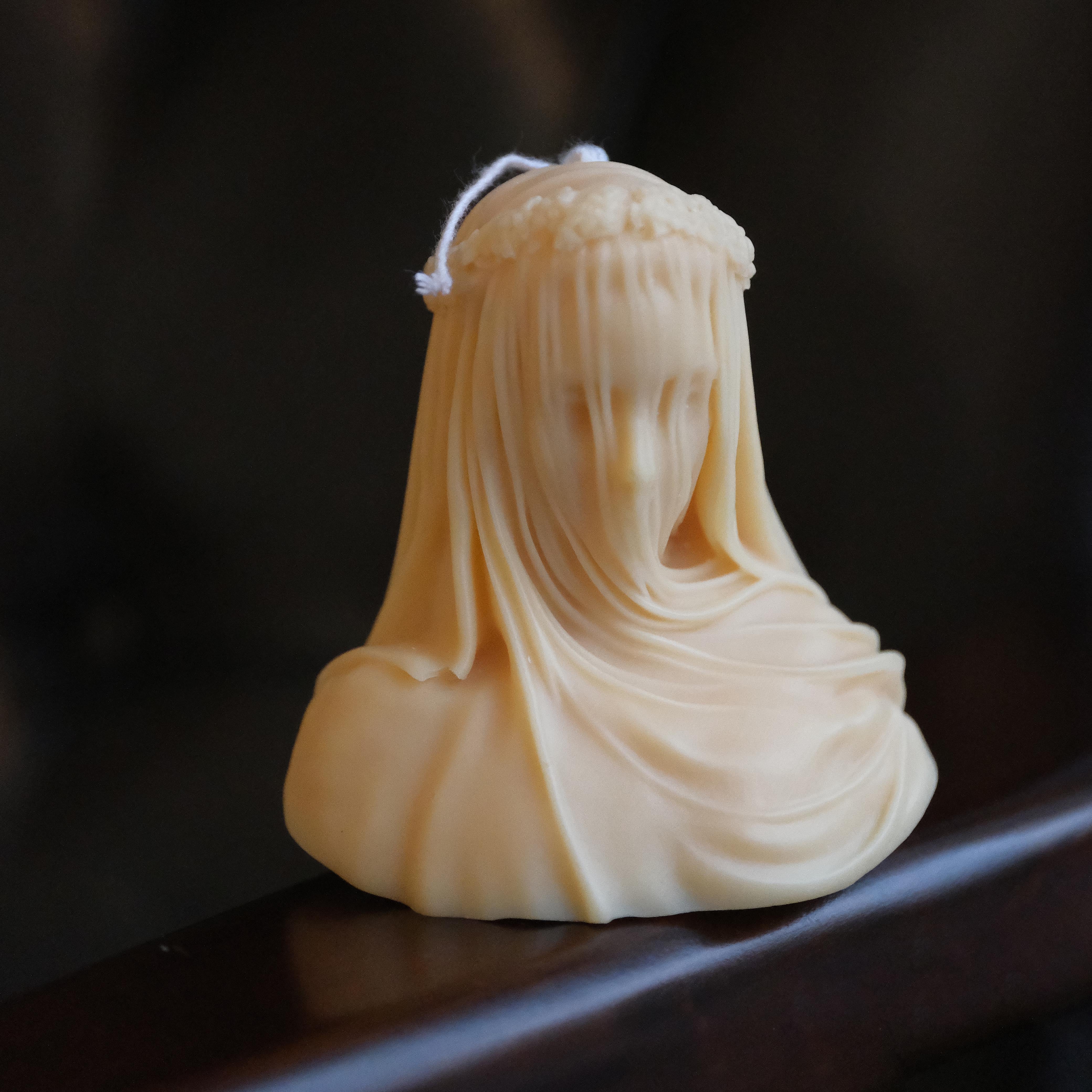 Veiled Lady Sculptural Soy Candle