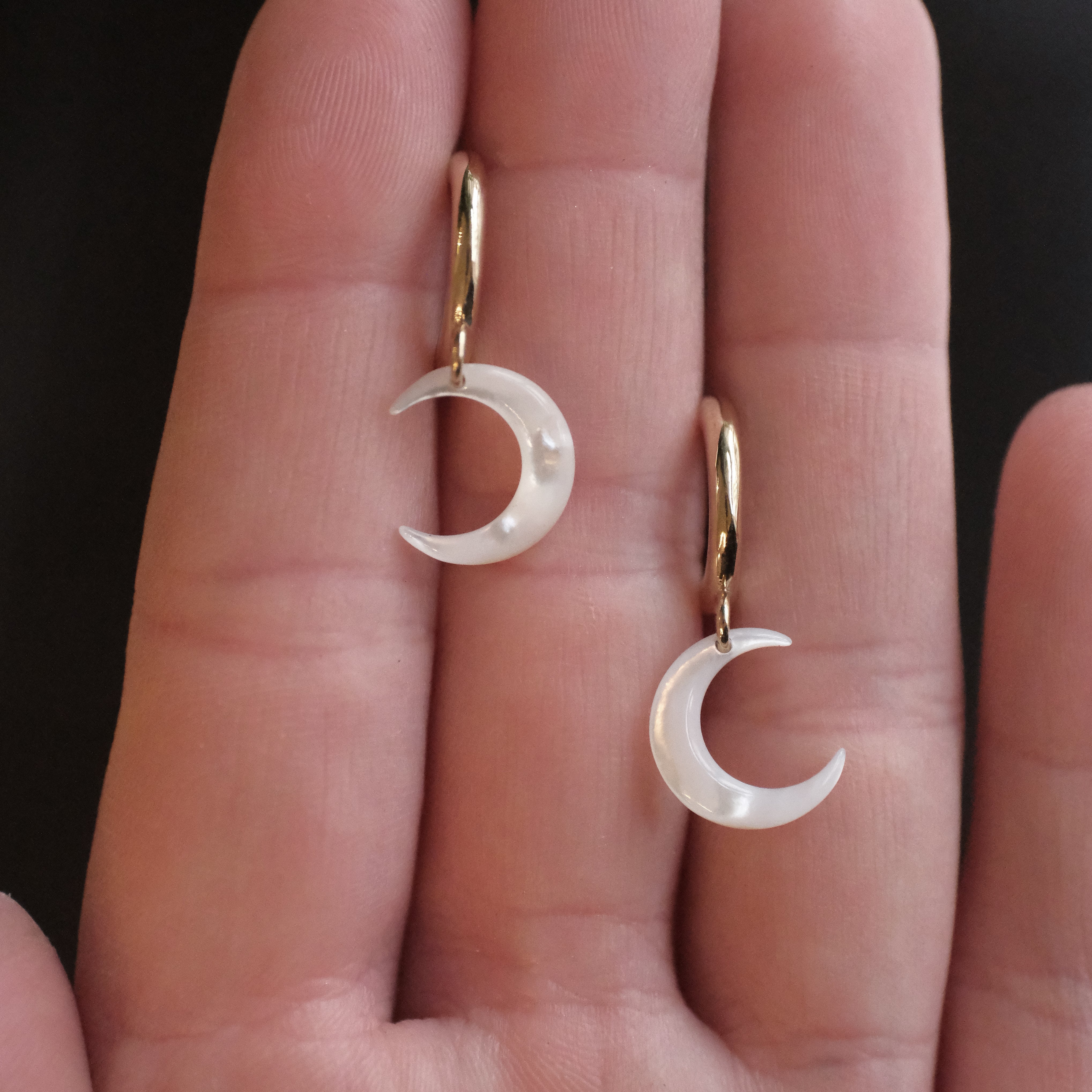 Mother of Pearl + Bronze Moon Huggers