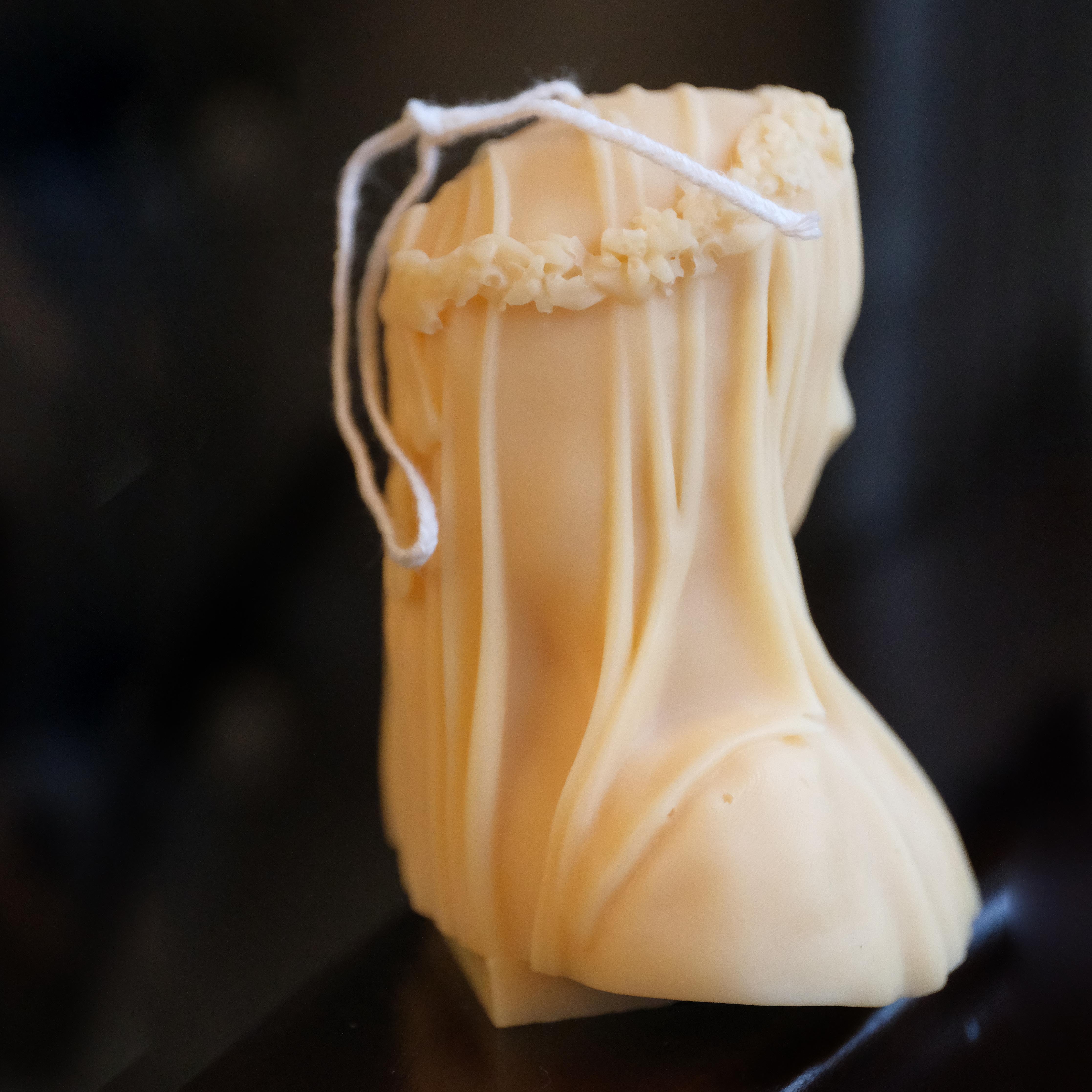Veiled Lady Sculptural Soy Candle