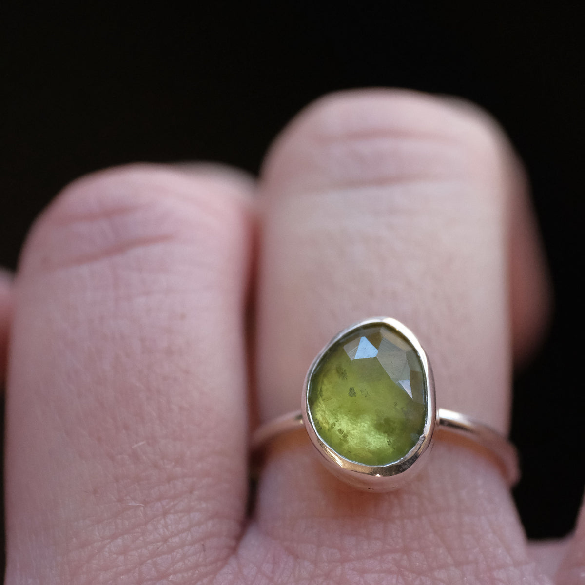 Vesuvianite Chiquito Ring (Size 6) - One of a Kind