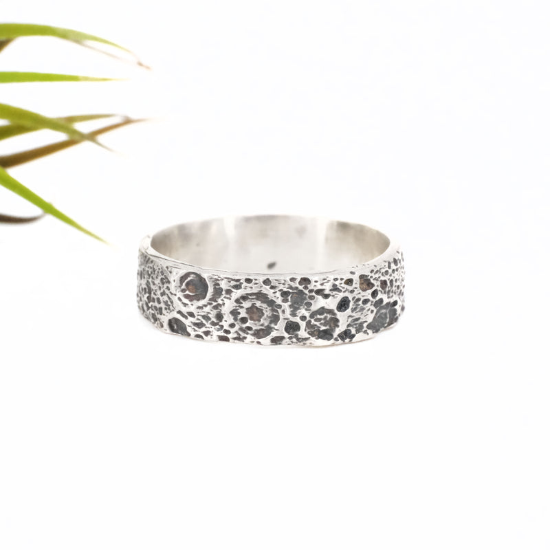 Sterling Lunar Ring (Size 9.5) - One of a Kind