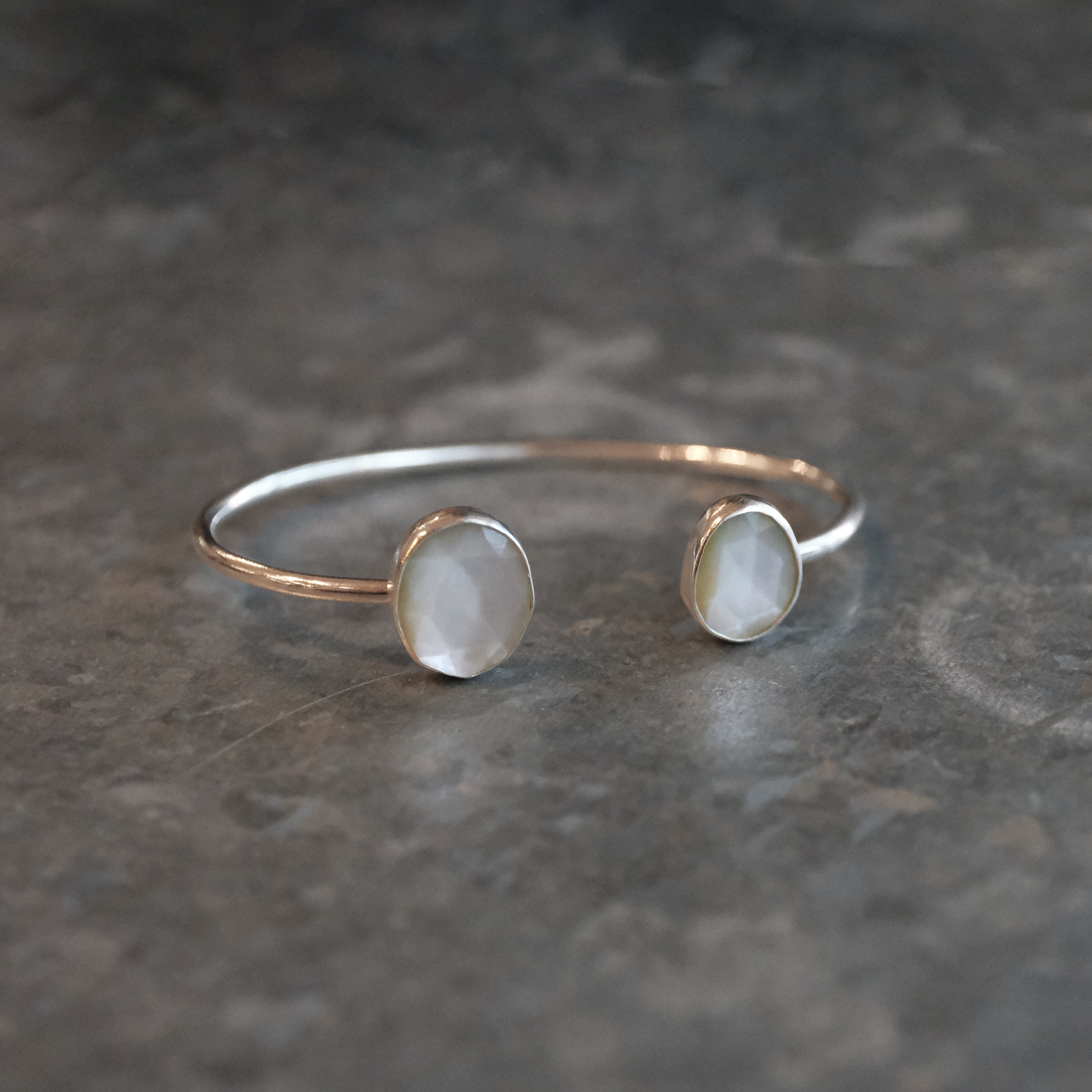 Mother of Pearl Duo Cuff - One of a Kind