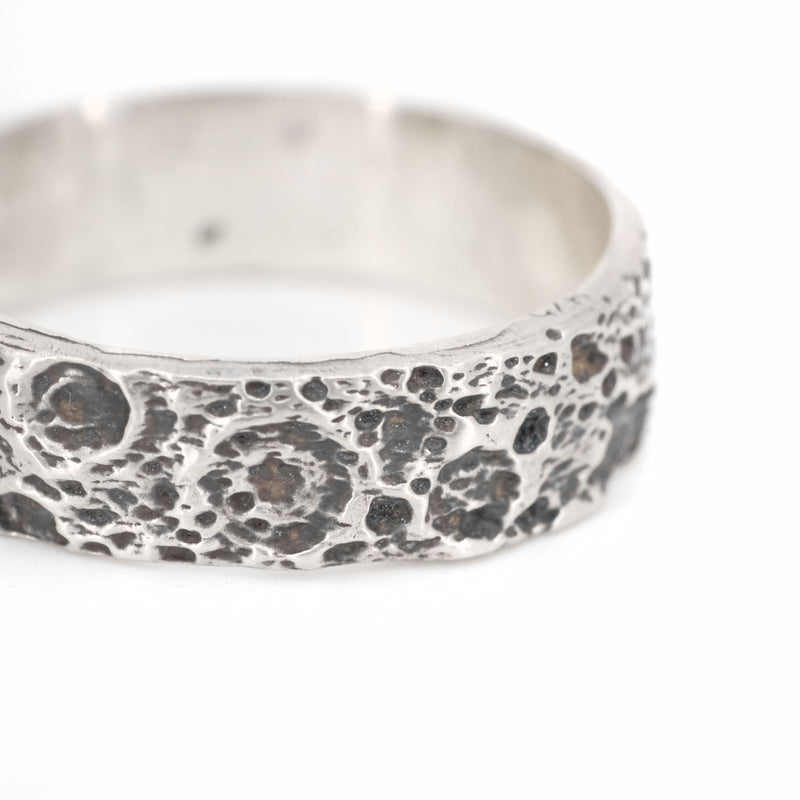 Sterling Lunar Ring (Size 10.5) - One of a Kind