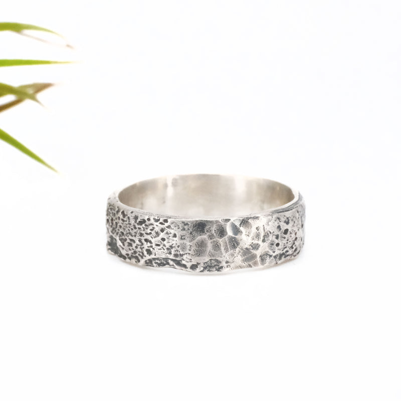 Sterling Lunar Ring (Size 9.5) - One of a Kind
