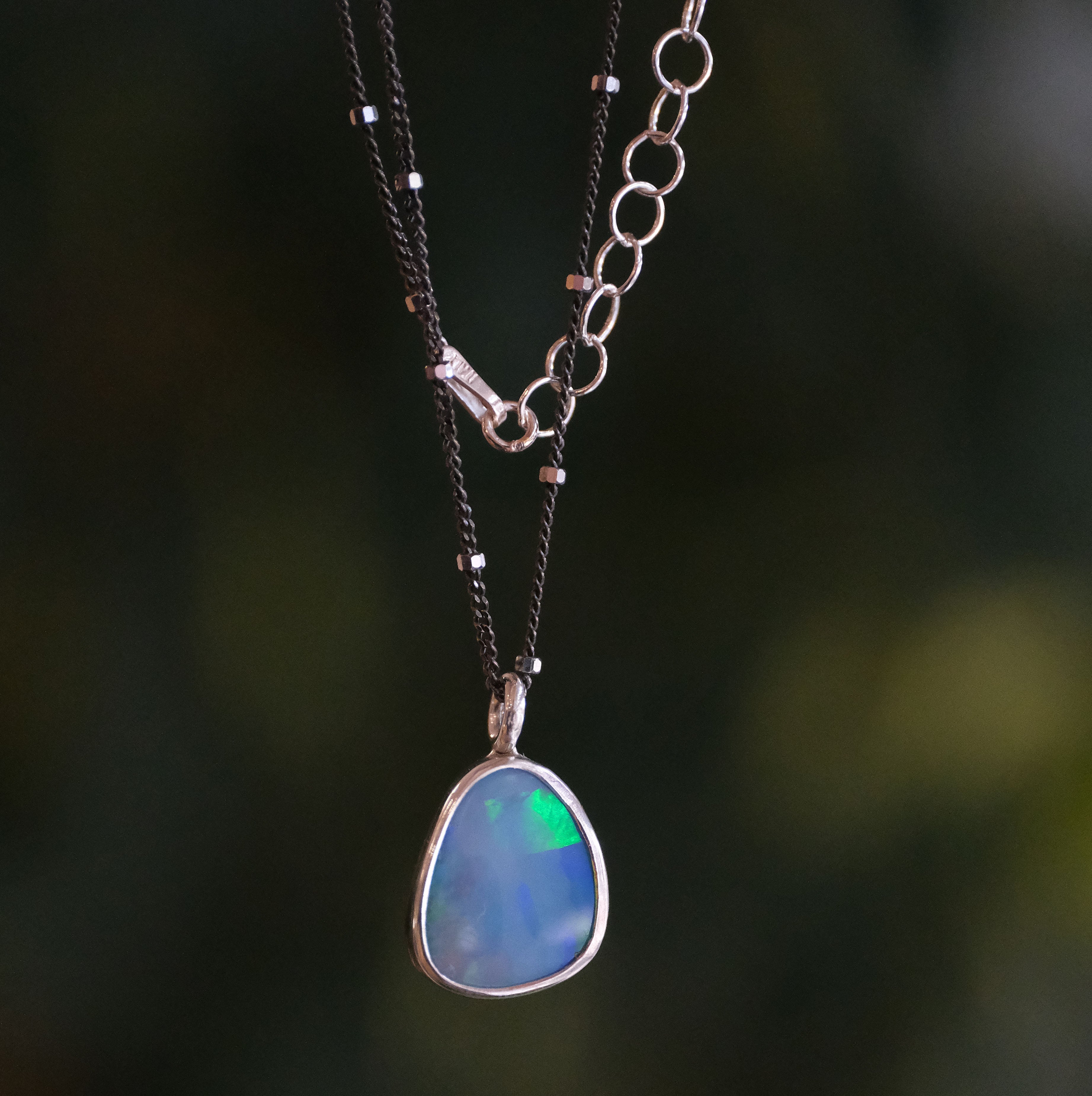 Australian Opal Galileo Necklace - One of a Kind