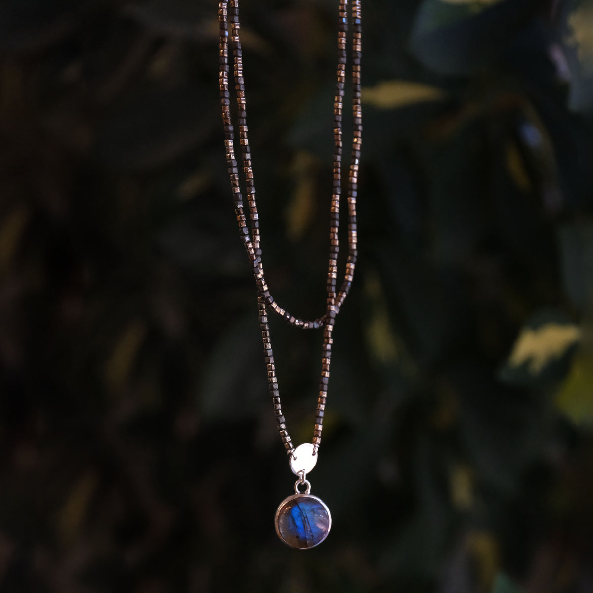 Pyrite + Labradorite Qualify Necklace - One of a Kind