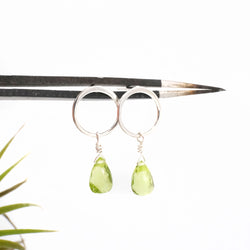 Harris Peridot + Sterling Studs
